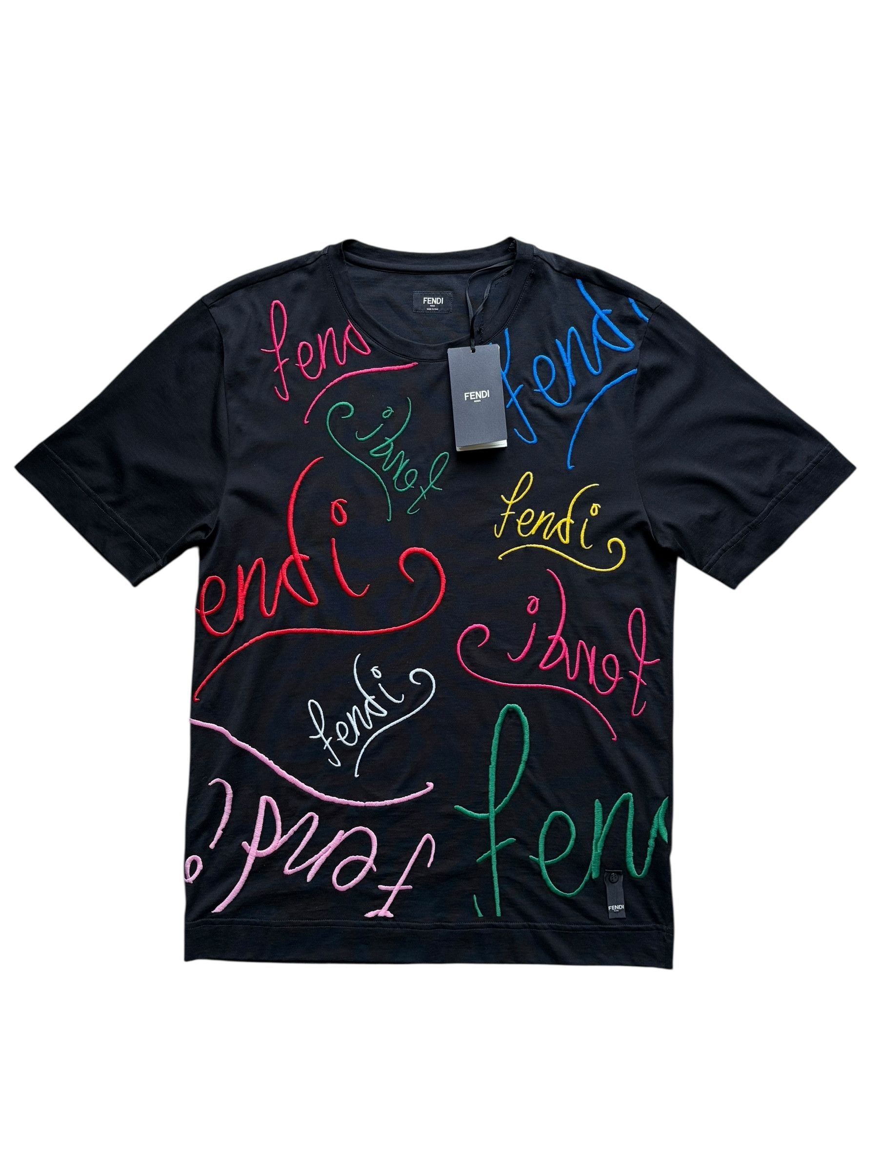Fendi × Karl Lagerfeld Fendi Karl Loves Fendi Black Tee | Grailed