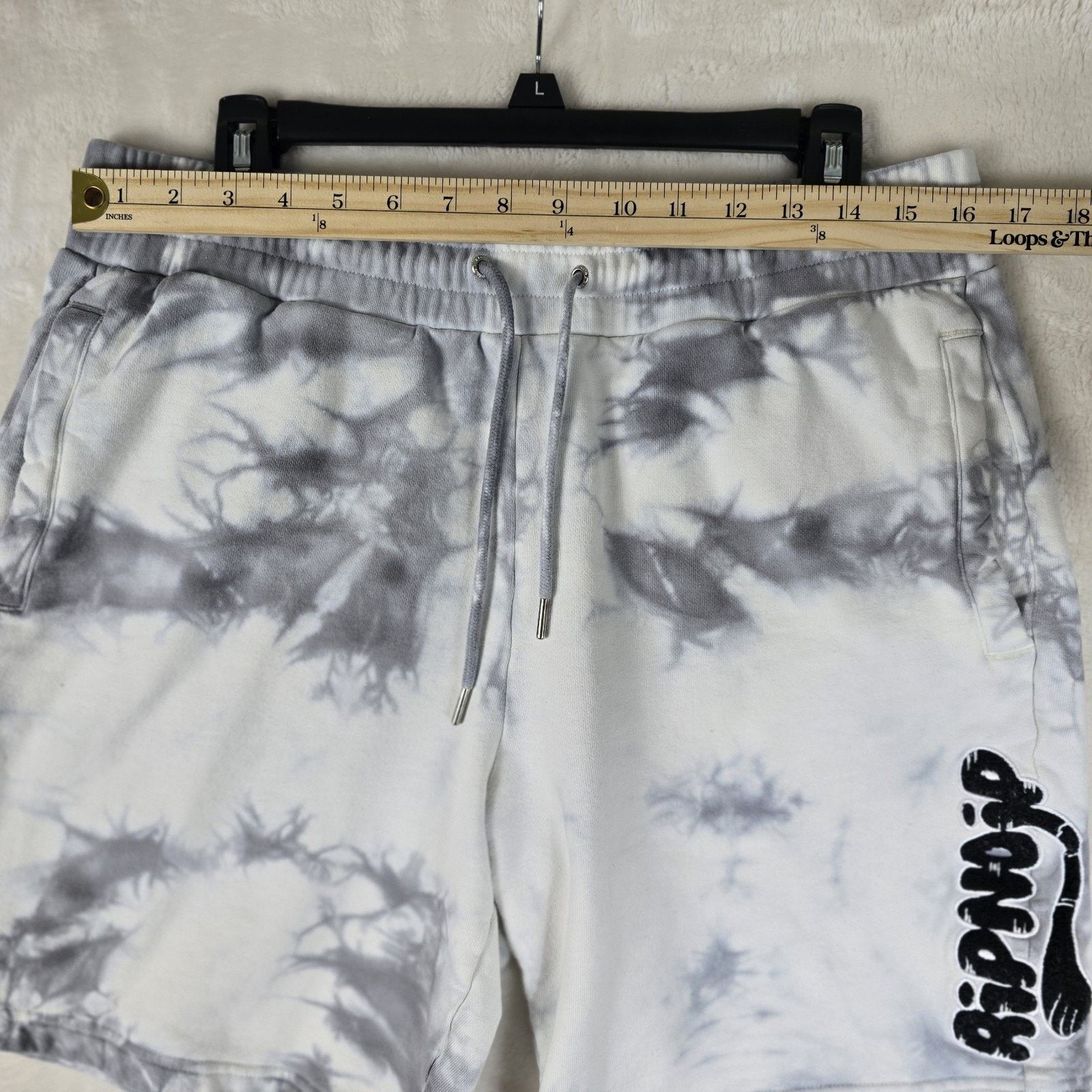 RIPNDIP RIPNDIP Mens Tie Dye Sweat Shorts Size Large Drawstring Cat Size US 33 - 9 Thumbnail