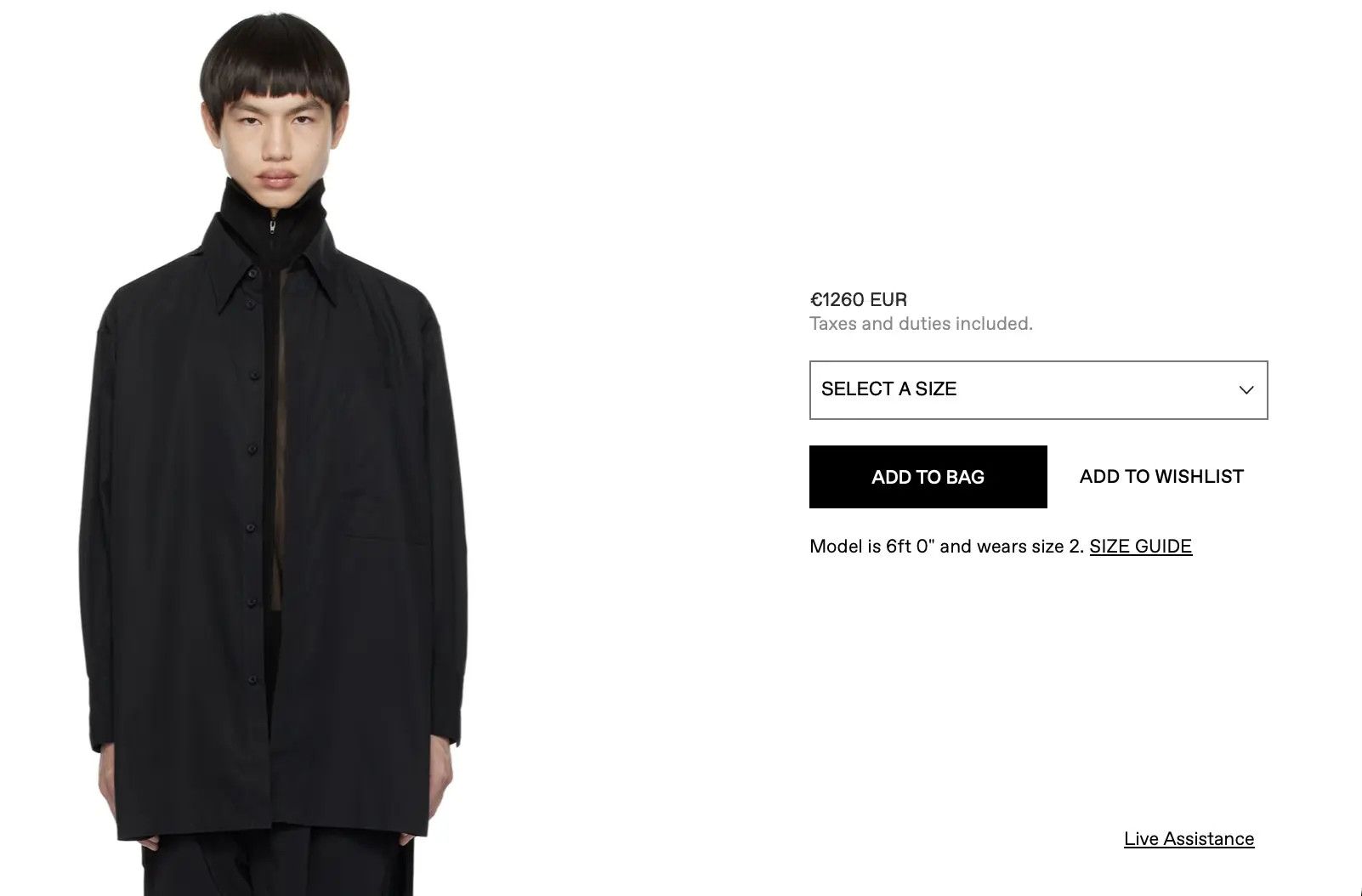 Y's Black Double Layered Shirt Size US M / EU 48-50 / 2 - 2 Thumbnail