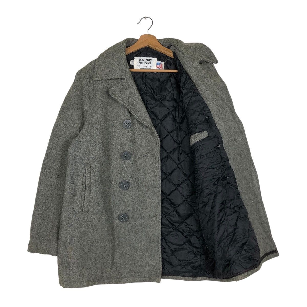 Schott 📌Vintage Pea Jacket Schott Wool Biker Jacket Double Collar Size US M / EU 48-50 / 2 - 12 Thumbnail