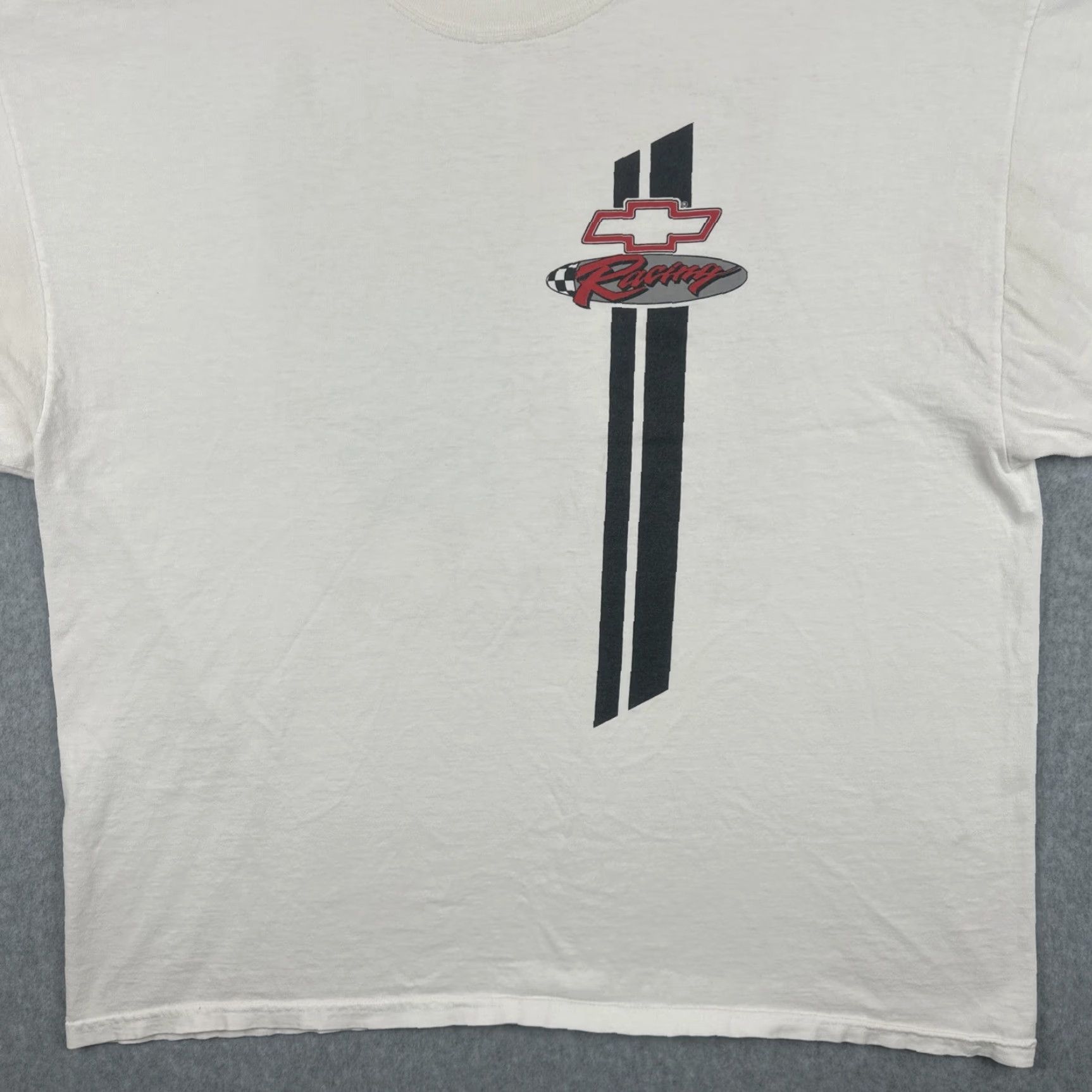 Doublet VINTAGE M&O KNITS Mens XXL White Shirt Chevrolet Racing Double-Sided Graphic Tee Size US XXL / EU 58 / 5 - 5 Thumbnail