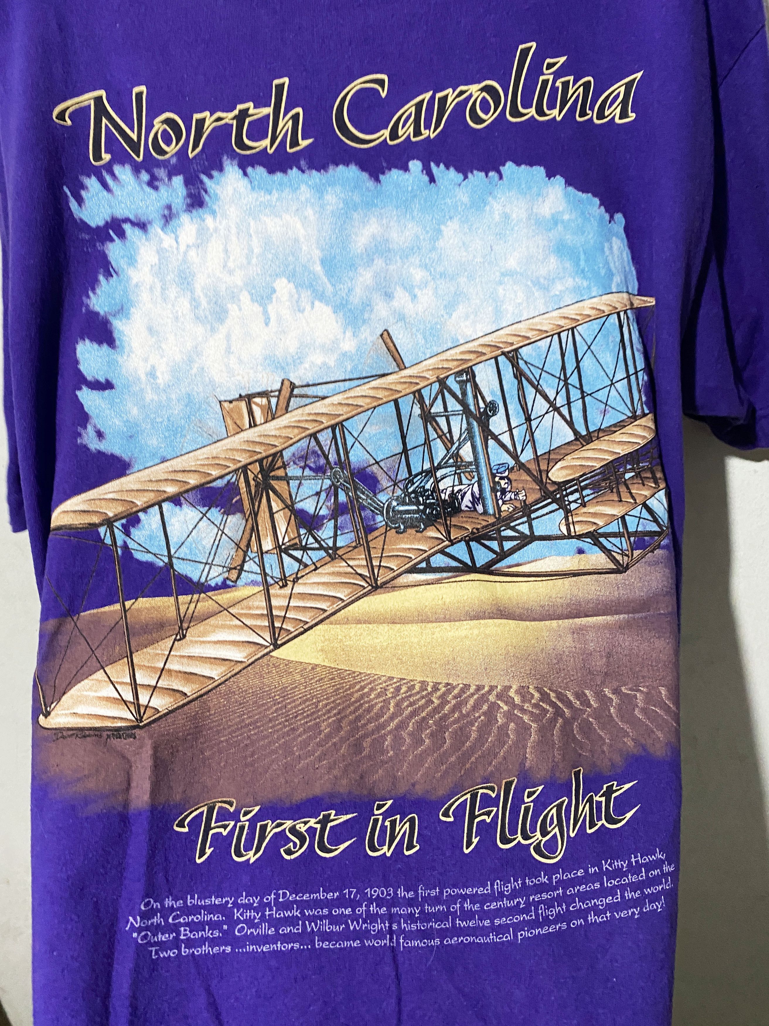 Vintage Vintage North Carolina First in Flight Shirt Size US L / EU 52-54 / 3 - 2 Thumbnail