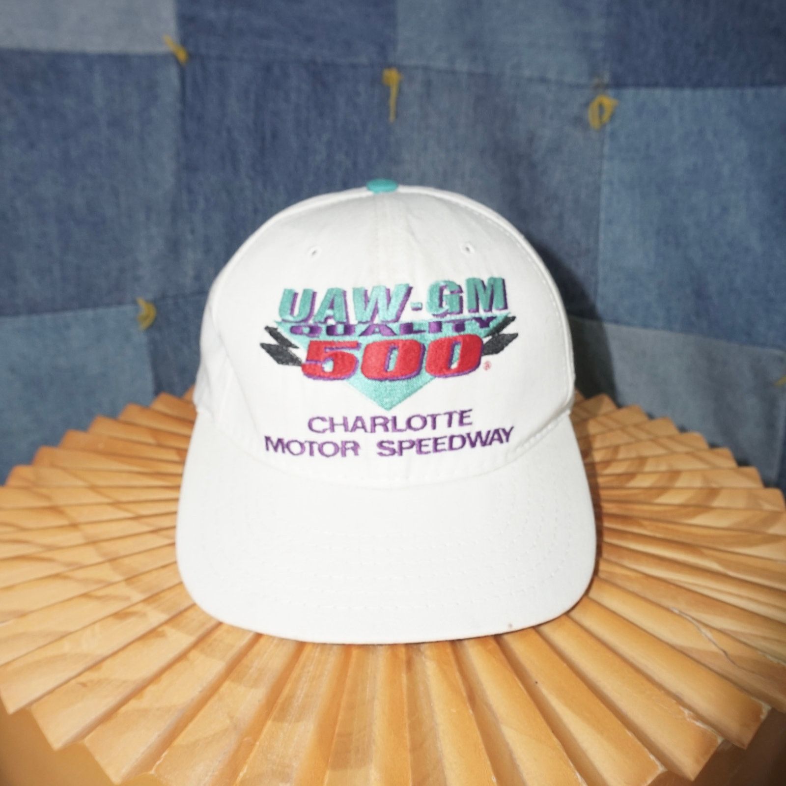 Vintage OSFA - Vintage 500 Charlotte nascar 1990s embroidered hat Size ONE SIZE - 1 Thumbnail