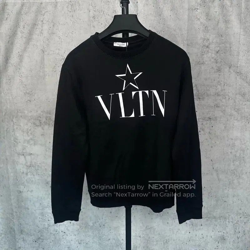 Valentino Valentino Men's Black Cotton Sweatshirt . Size US S / EU 44-46 / 1 - 1 Thumbnail