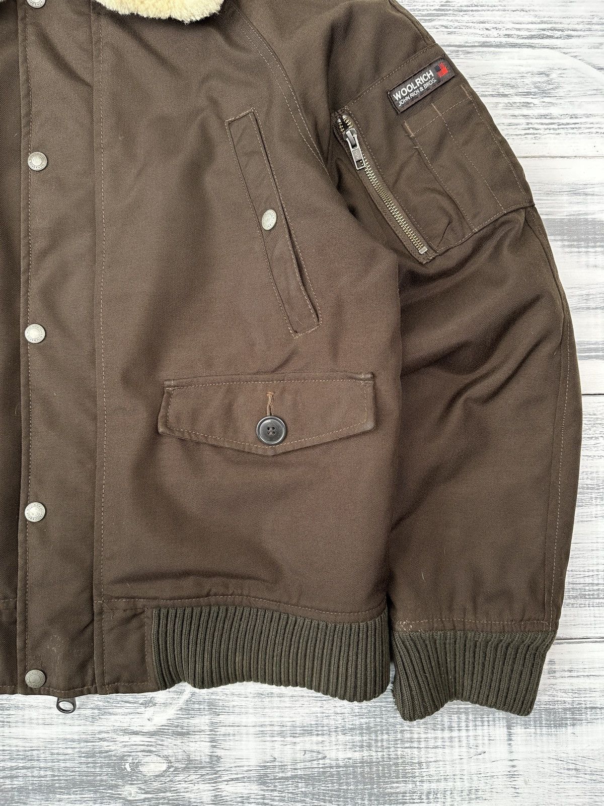 Woolrich Woolen Mills WOOLRICH Fur Collar Brown Thermolite Bomber Jacket Men’s M Size US M / EU 48-50 / 2 - 4 Thumbnail