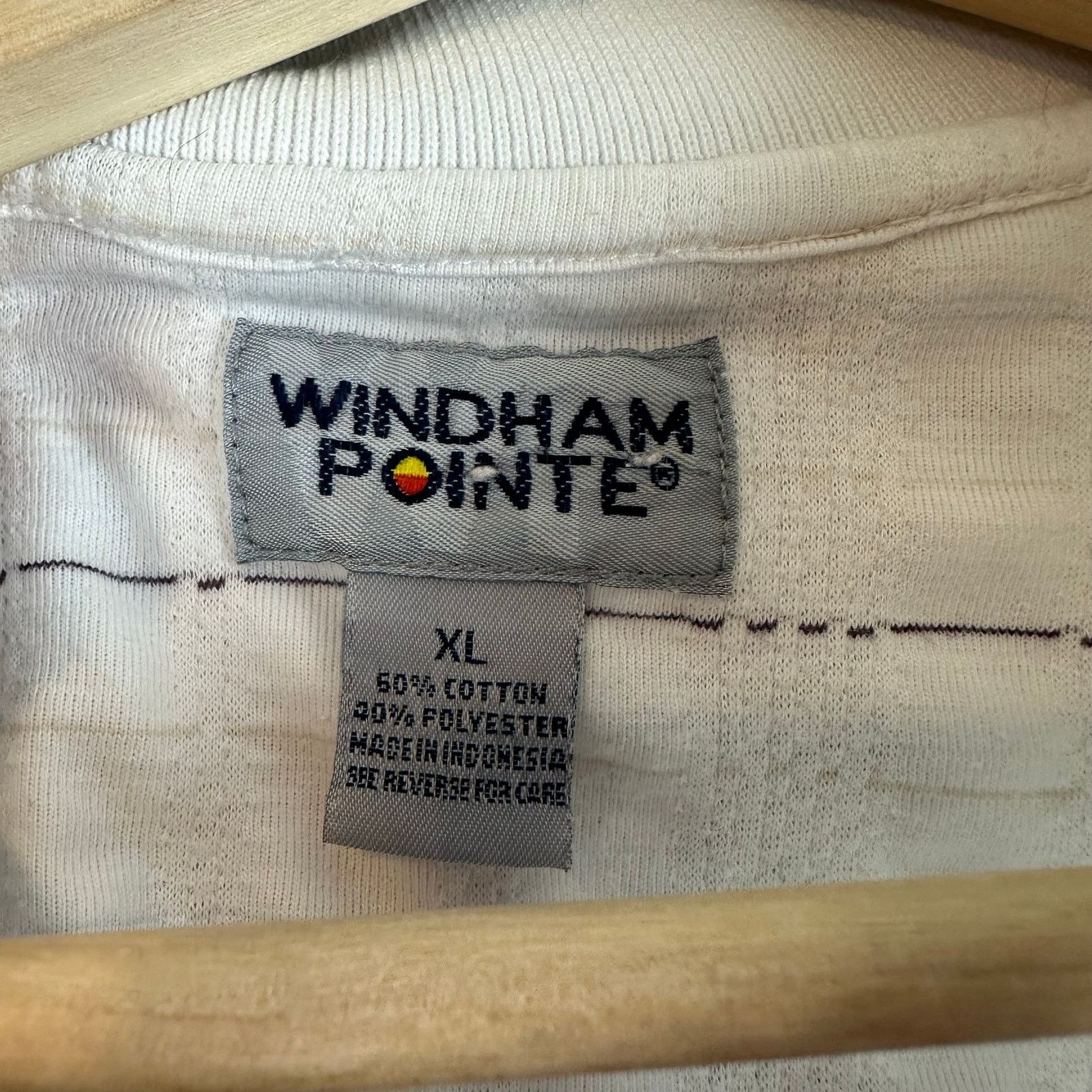 Other Vintage Banded Polo Shirt White Stripe Men's XL Knit Size US XL / EU 56 / 4 - 9 Thumbnail