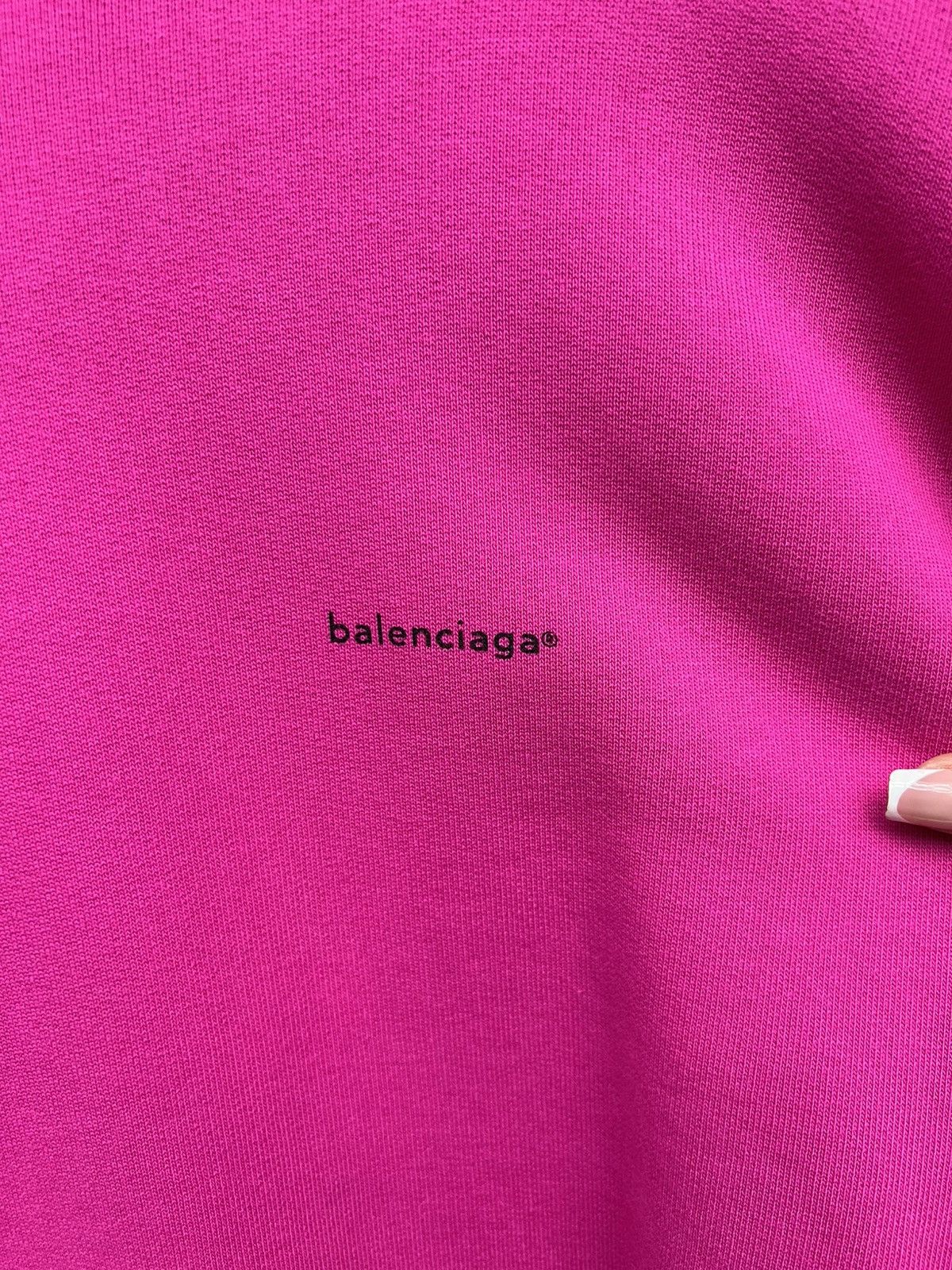 Balenciaga Balenciaga Pink Small Logo Hoodie Size US M / EU 48-50 / 2 - 6 Thumbnail