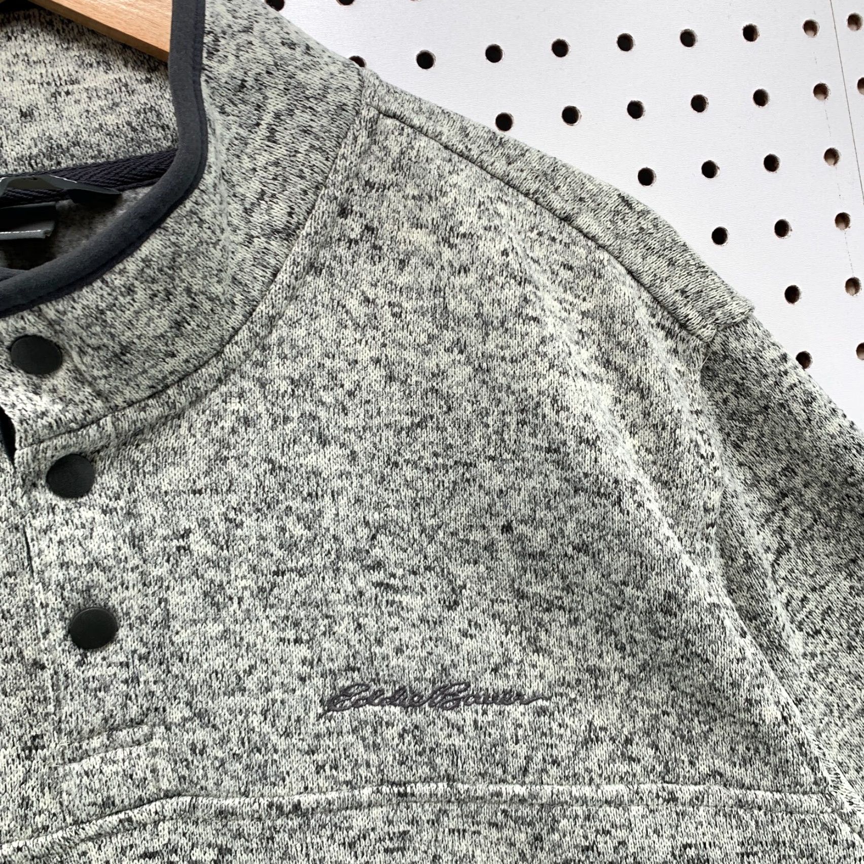 Eddie Bauer Eddie Bauer Pullover Sweater Gray XL Mock Neck Long Sleeve Men's 1/4 Snap Knit Size US XL / EU 56 / 4 - 6 Thumbnail