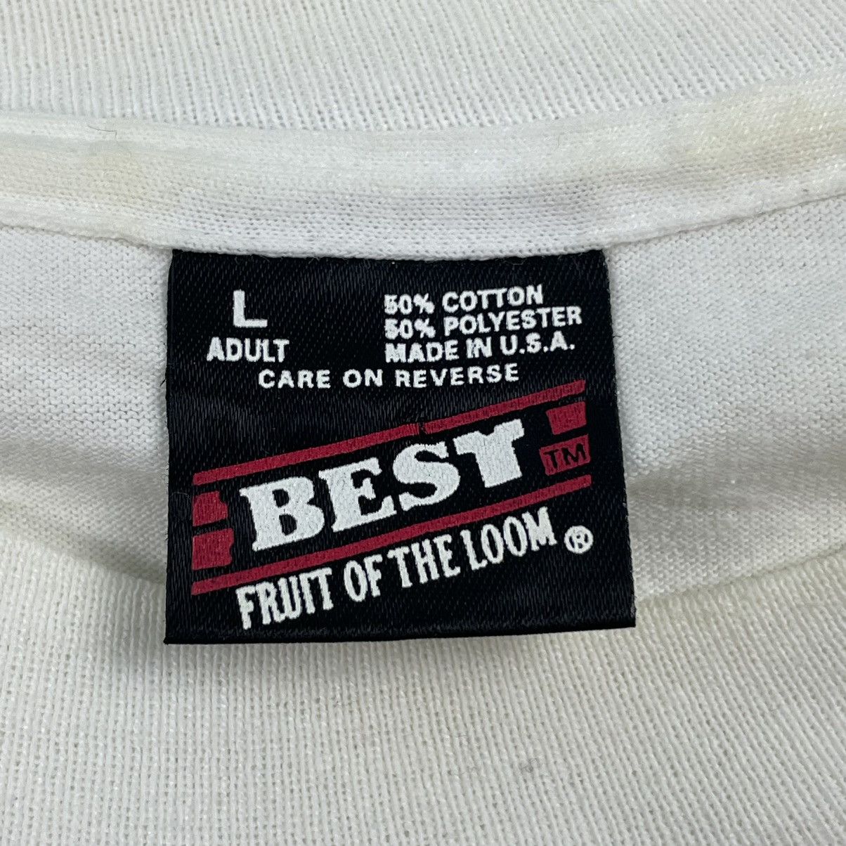 Fruit Of The Loom 🔥LAST PRICE🔥 Vintage 90s Reindeer Run Event Tee Size US L / EU 52-54 / 3 - 18 Thumbnail
