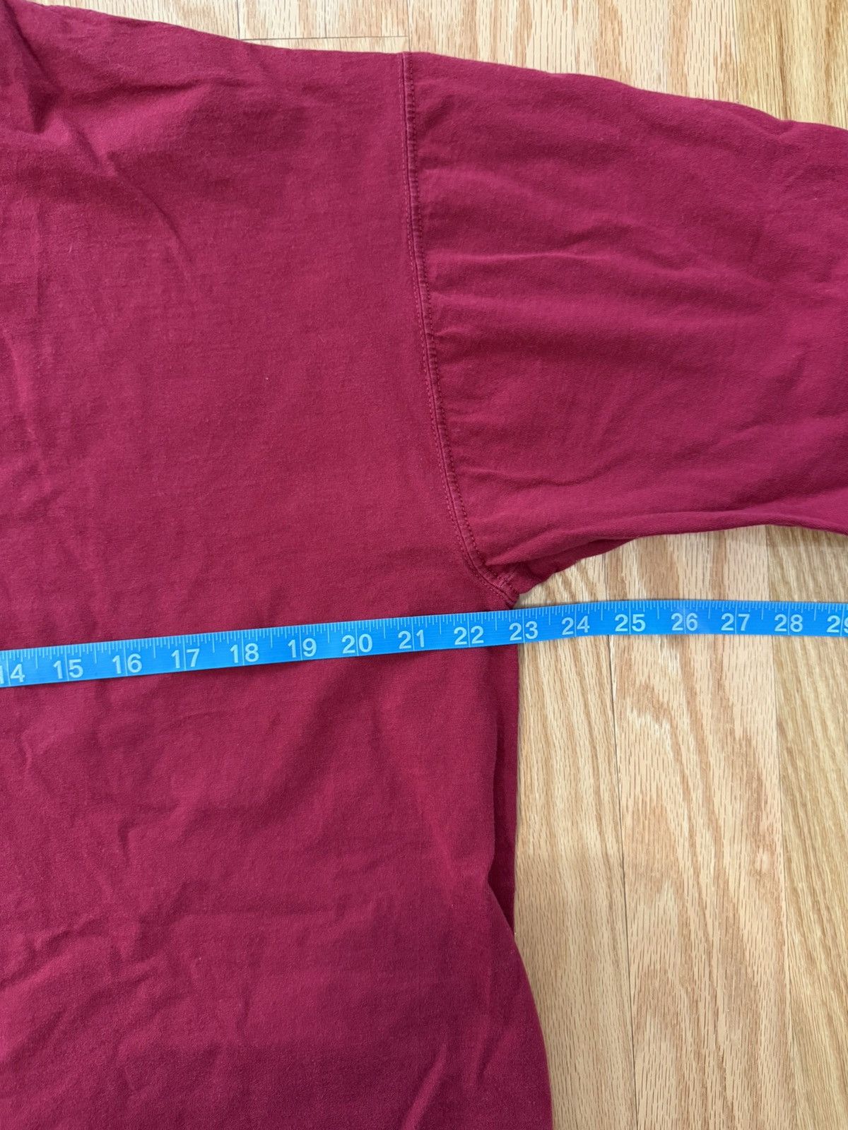 Russell Athletic Vintage Russell Athletic Mock Neck Long Sleeve Red Tee Size US L / EU 52-54 / 3 - 3 Thumbnail
