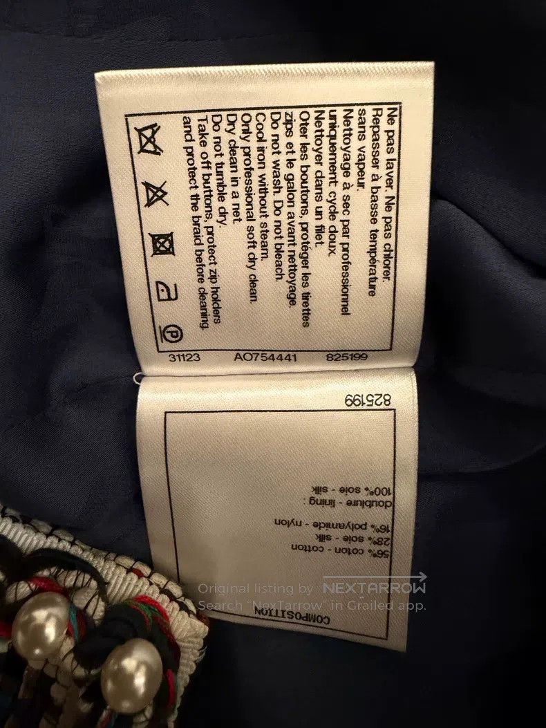 Chanel Chanel Tweed pearl jacket Size XXS / US 00 / IT 34 - 4 Thumbnail