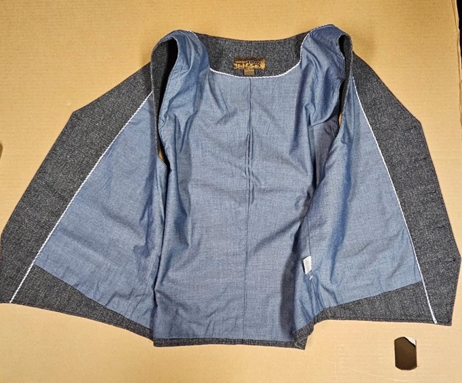 Pronto Uomo Pronto Uomo BLUE Vest Gray 5 Button Men's L Size US L / EU 52-54 / 3 - 6 Thumbnail