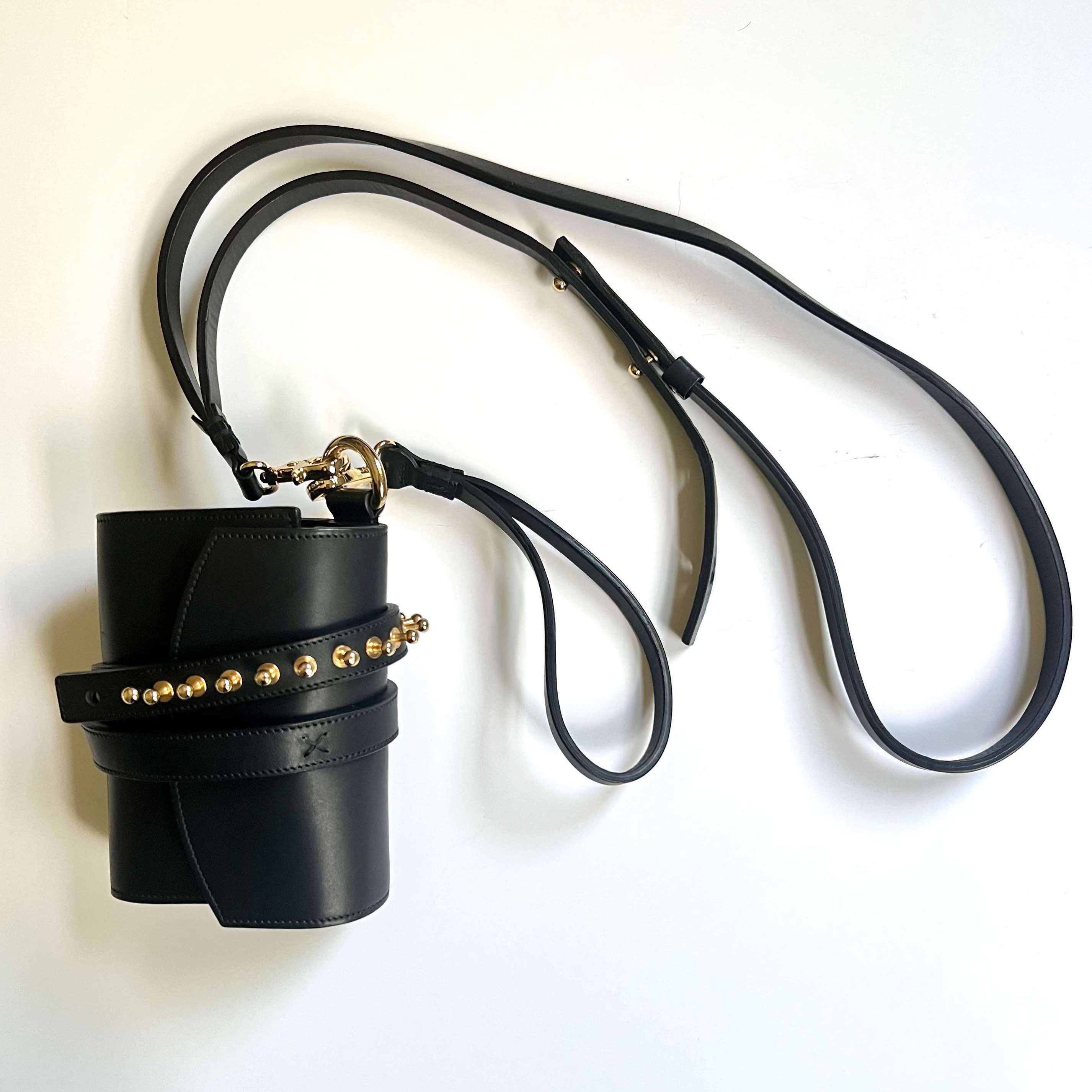 Other Loes Vrij Glorious Gun Black Gold Leather Bag Size ONE SIZE - 3 Thumbnail