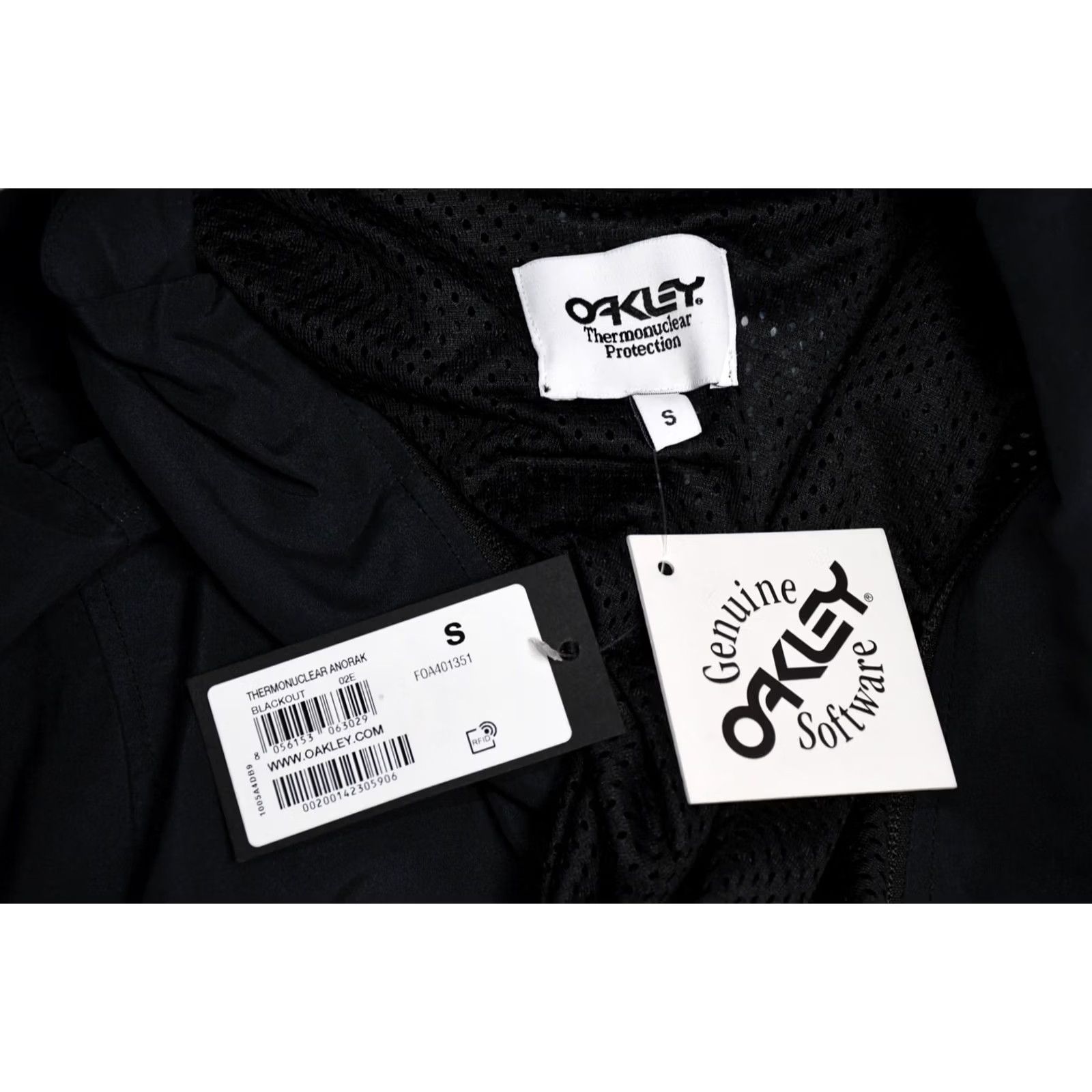 Oakley Oakley Jacket Men S Anorak Black 100% Polyester NEW Vintage? Size US S / EU 44-46 / 1 - 4 Thumbnail