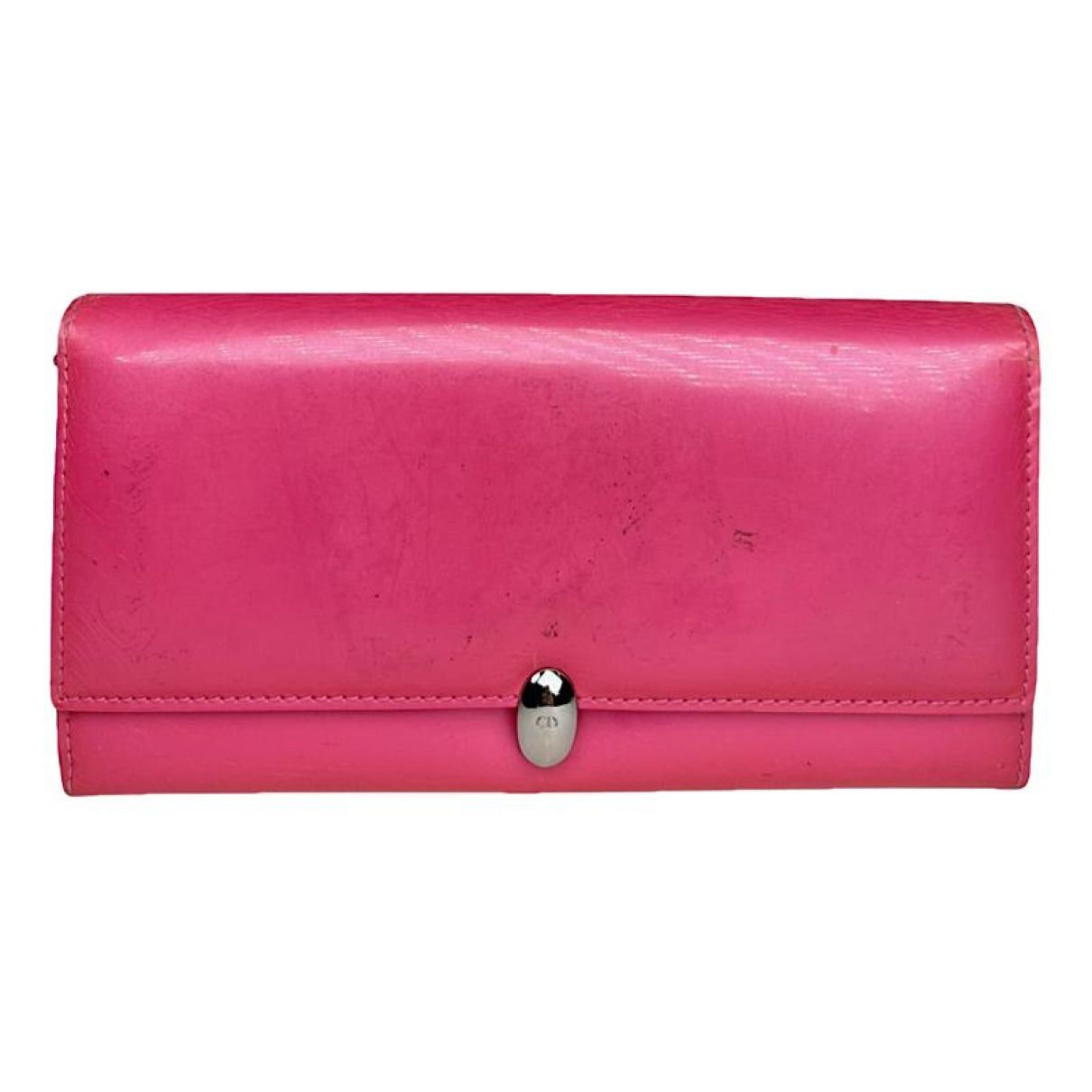 Dior Lady Pink Patent Leather Wallet Size ONE SIZE - 1 Thumbnail