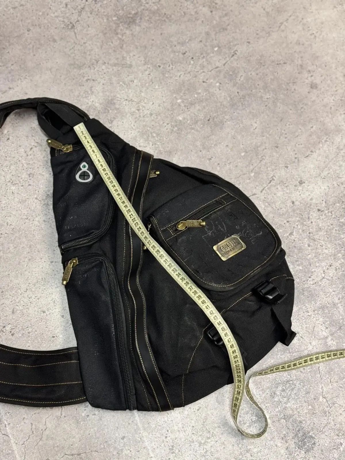 Issey Miyake Retro Cargo Bag Vintage Fur Sling with Pockets Diesel style Size ONE SIZE - 9 Thumbnail