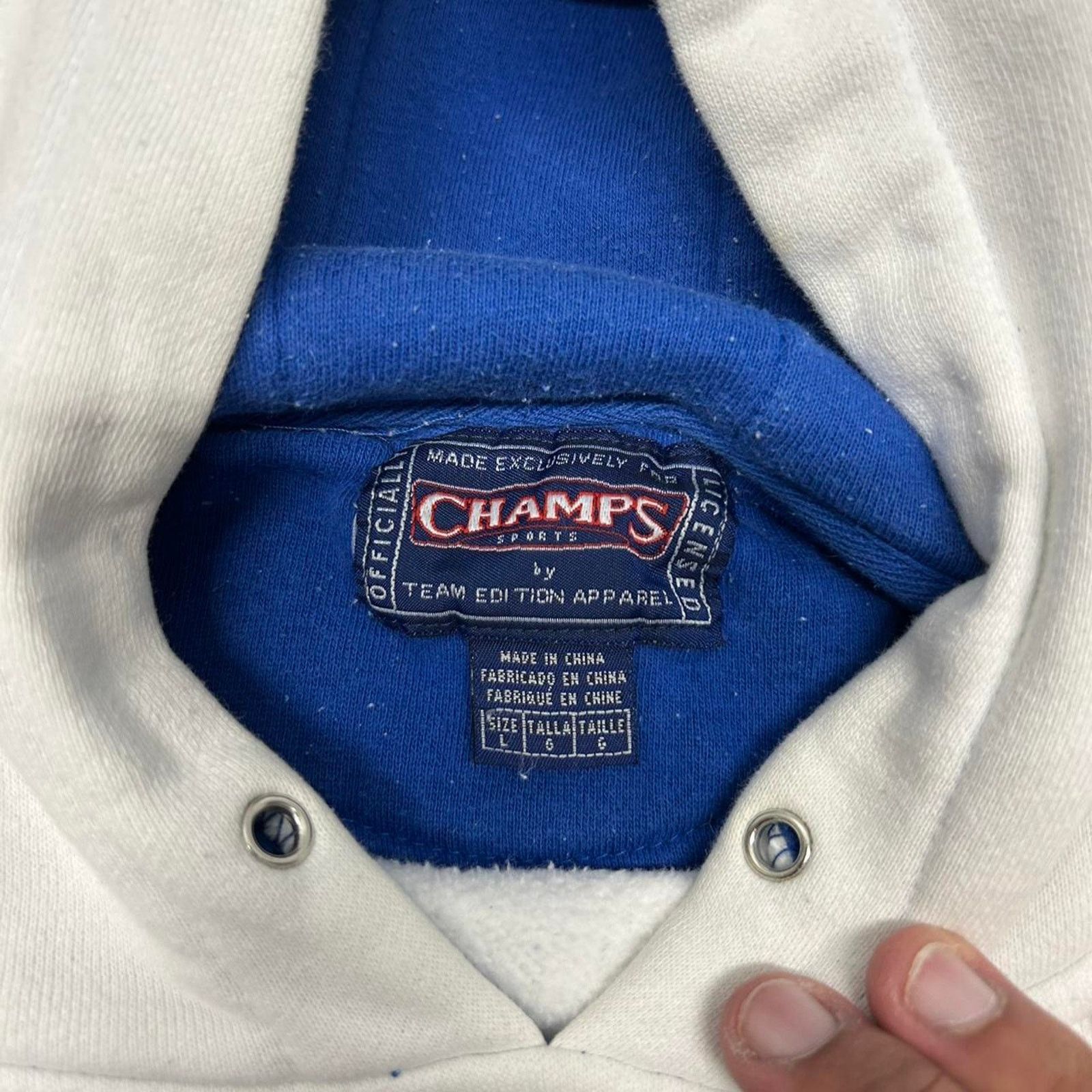 Champs Sport Y2K White and blue Duke University hoodie Size US L / EU 52-54 / 3 - 6 Thumbnail