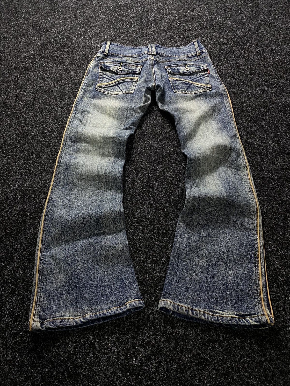 Hysteric Glamour × If Six Was Nine × Le Grande Bleu (L.G.B.) Vintage 90s japan flared mid wash denim y2k style Size 31" - 9 Thumbnail