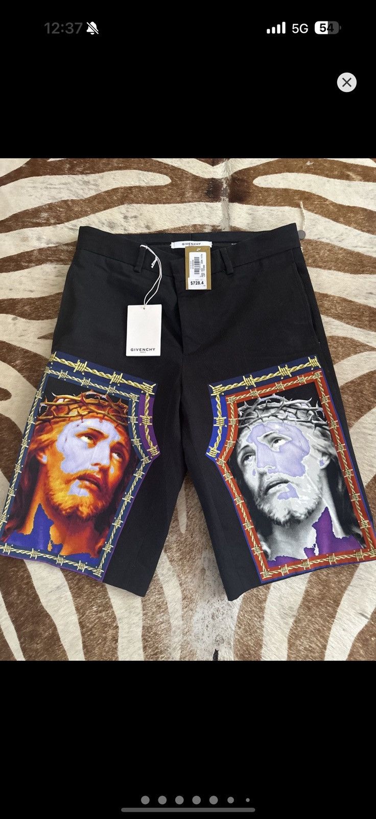 Givenchy Givenchy Jesus black shorts gorgeous Size US 32 / EU 48 - 1 Thumbnail