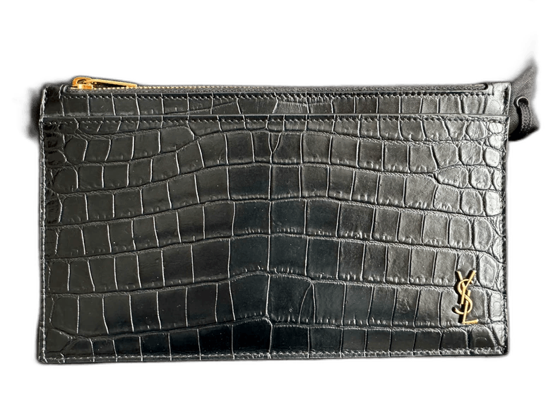 Yves Saint Laurent saint laurent crocodile pattern envelope handbag Size ONE SIZE - 1 Thumbnail