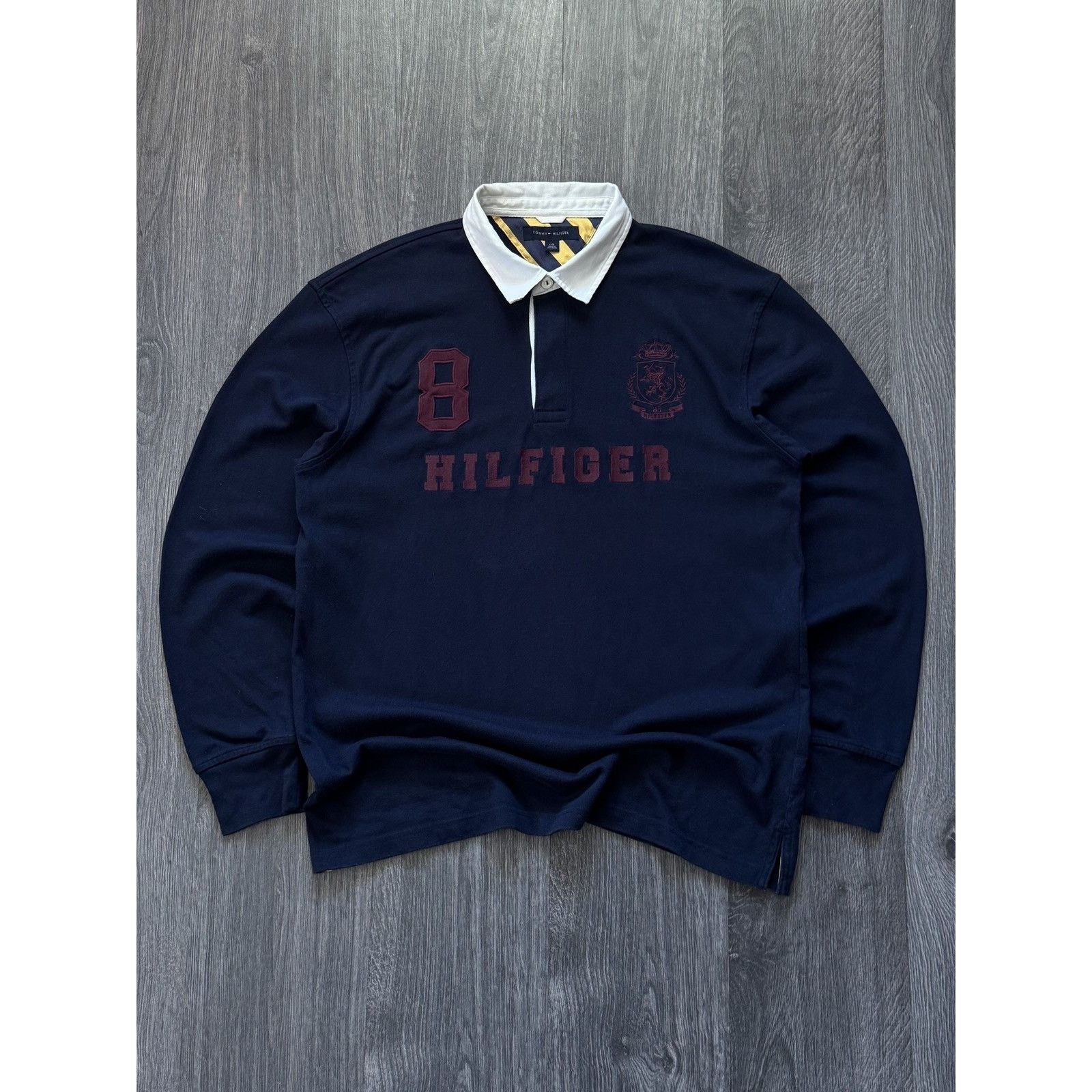Tommy Hilfiger Vintage Navy Tommy Hilfiger Ralph Lauren style sweatshirt Size US L / EU 52-54 / 3 - 1 Thumbnail