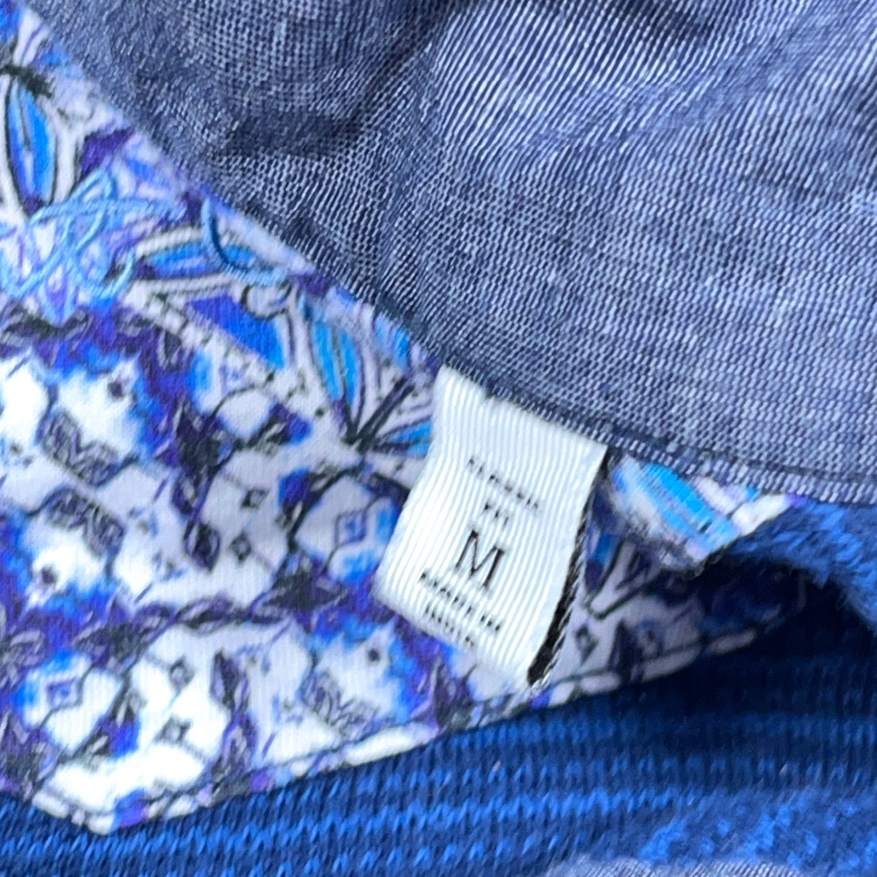 Robert Graham Robert Graham Sweater Men Medium Blue Pullover 1/4 Zip Classic Fit Knit Wool Cotto Logo Size US M / EU 48-50 / 2 - 3 Thumbnail