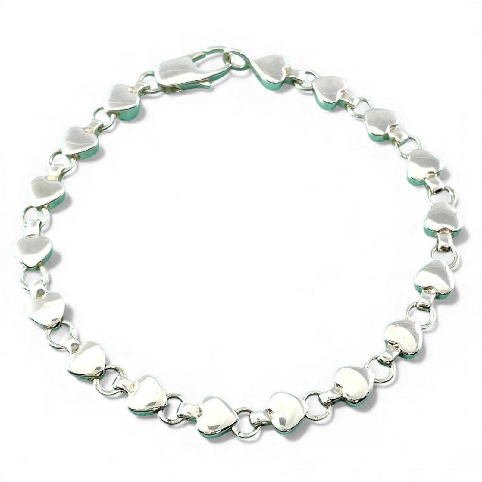 Tiffany & Co. Tiffany & Co. - Silver Heart Link Bracelet Size ONE SIZE - 4 Thumbnail