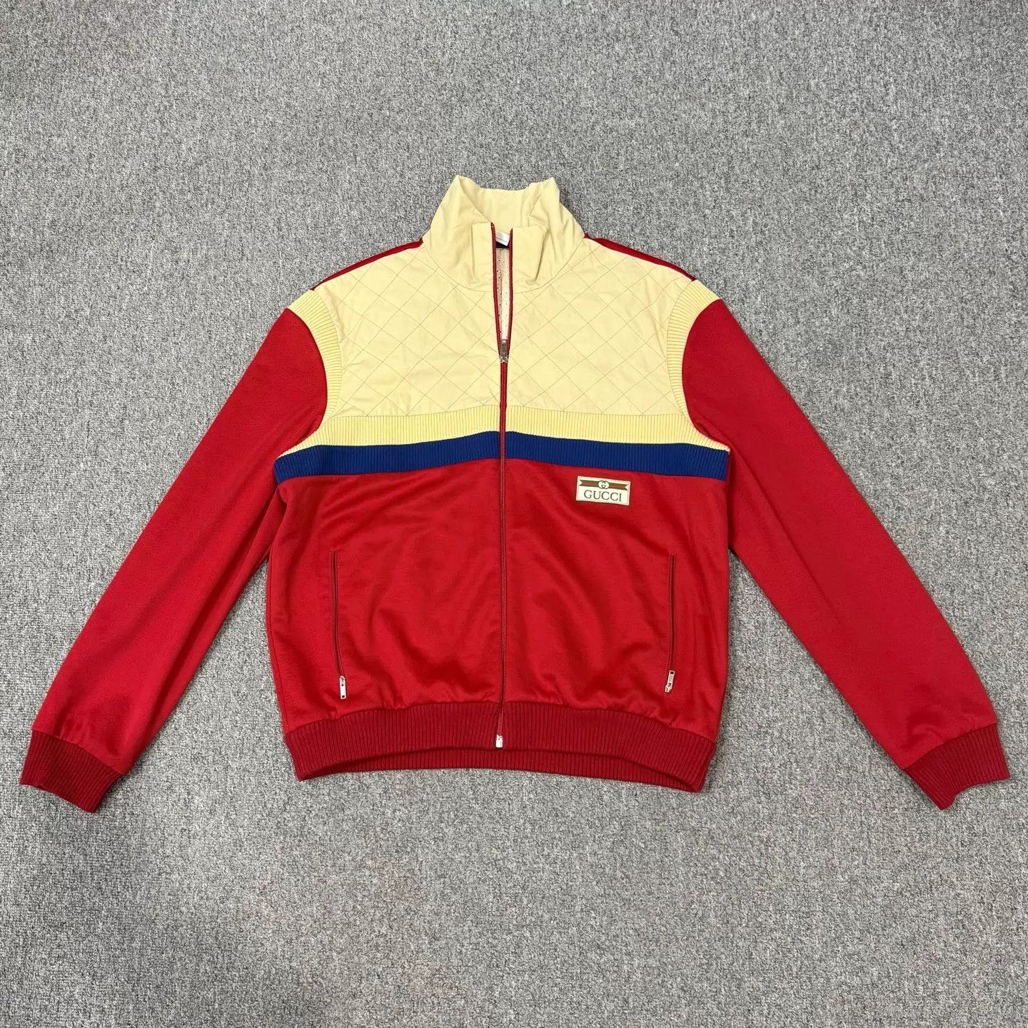 Gucci Gucci white and red color blocked suit L Size L / US 10 / IT 46 - 2 Thumbnail