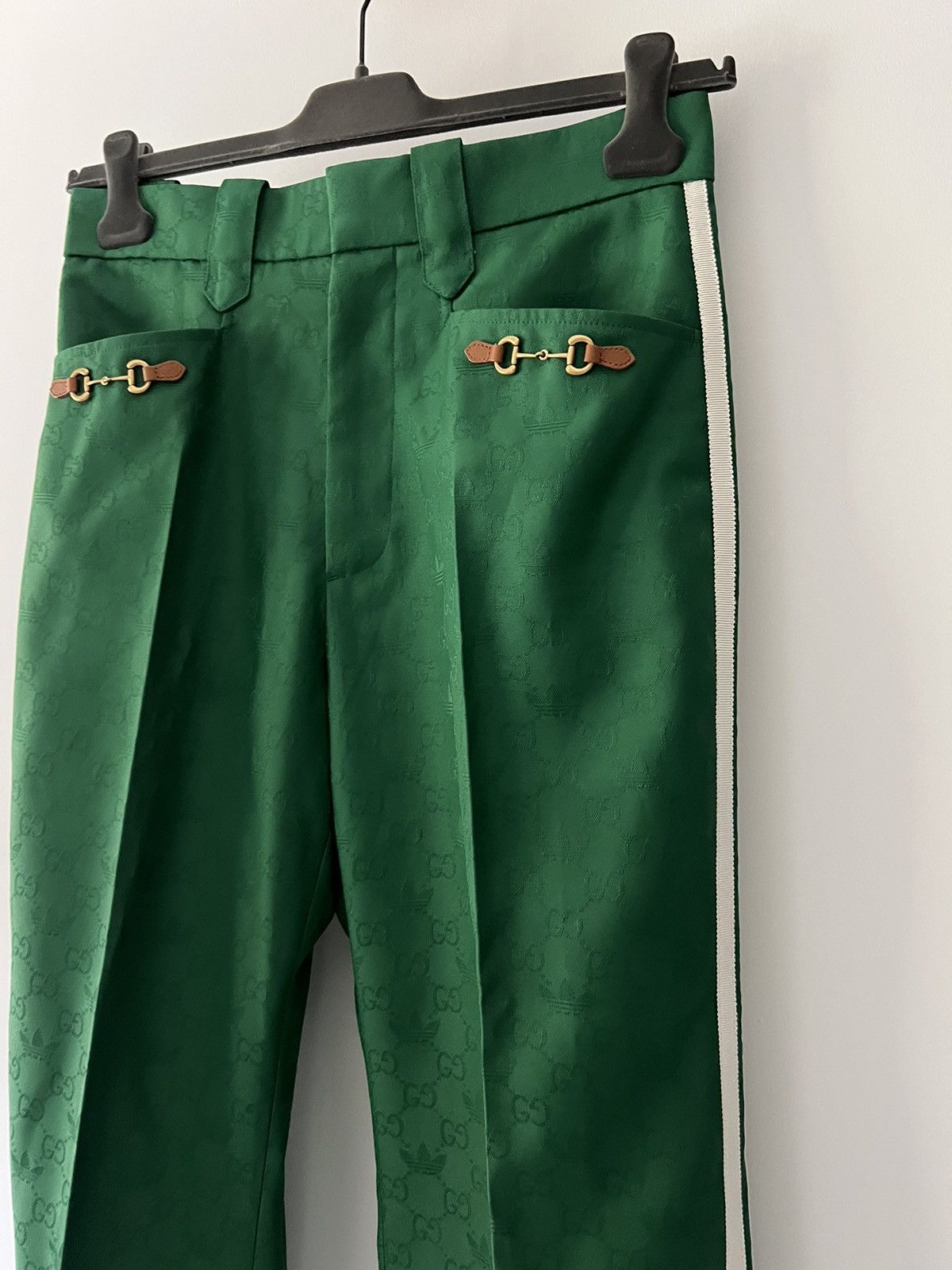 Adidas × Gucci Adidas Gucci Monogram Pants in Green Size US 30 / EU 46 - 8 Thumbnail