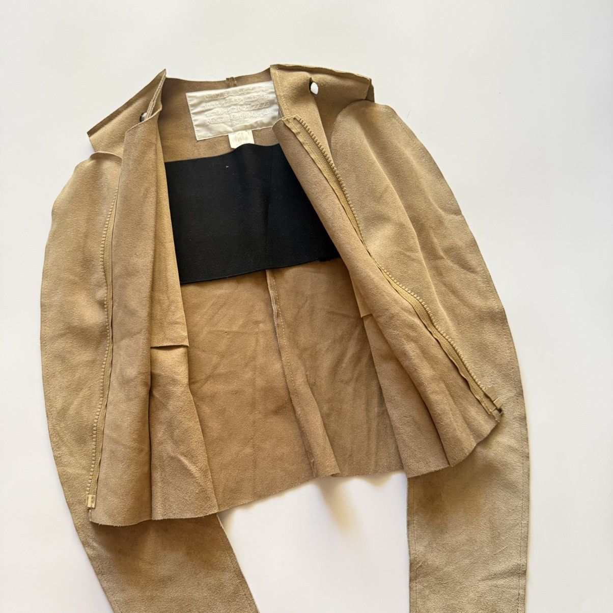 Maison Margiela Maison Margiela X H&M Suede Flat Pattern Cut Jacket Size S / US 4 / IT 40 - 7 Thumbnail