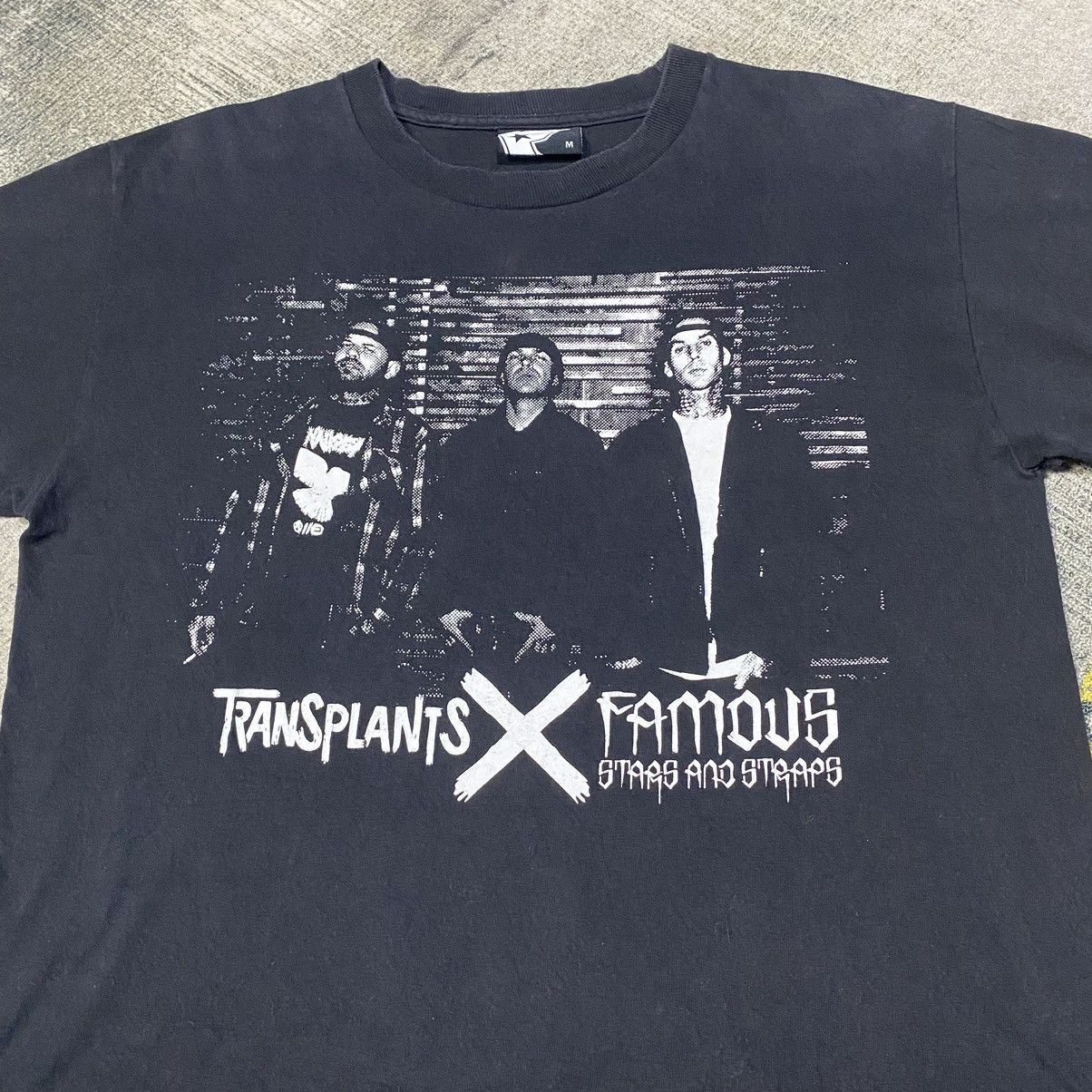Vtg Y2k Transplants x Famous Stars and Straps Band T-shirt