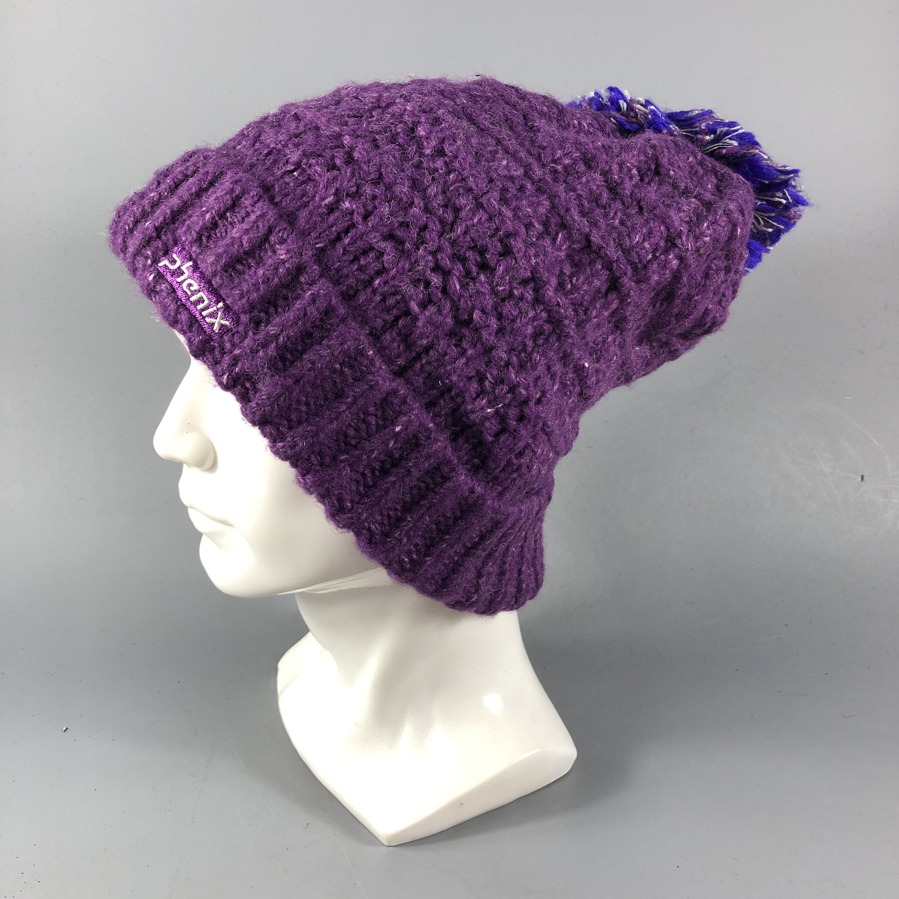 Phenix Phenix Purple Bobble Beanie Snowcap Snow Hat B593 Size ONE SIZE - 2 Thumbnail