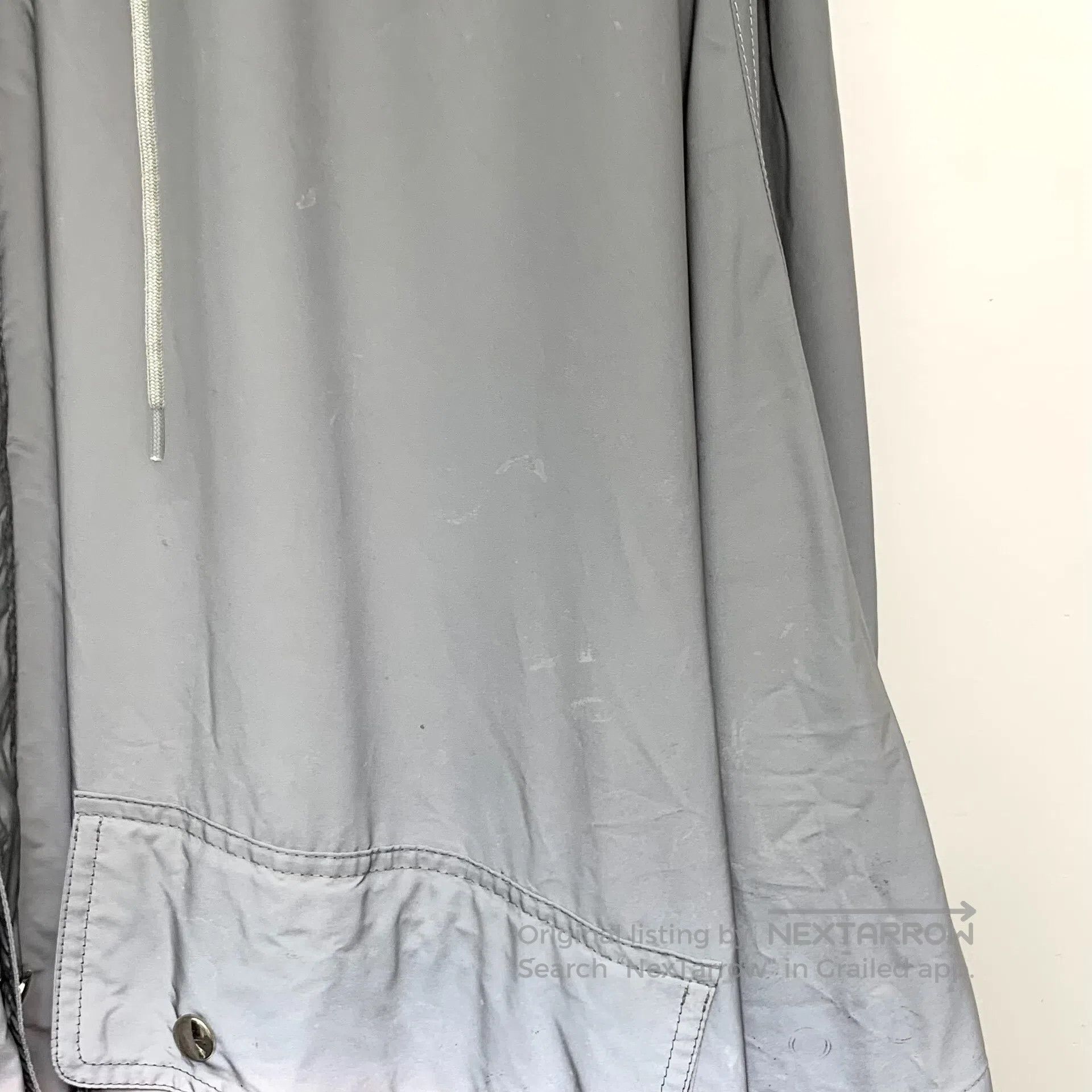 Balenciaga Balenciaga Gray Hooded Drawstring Collar Single Breasted L Size XXS / US 00 / IT 34 - 4 Thumbnail