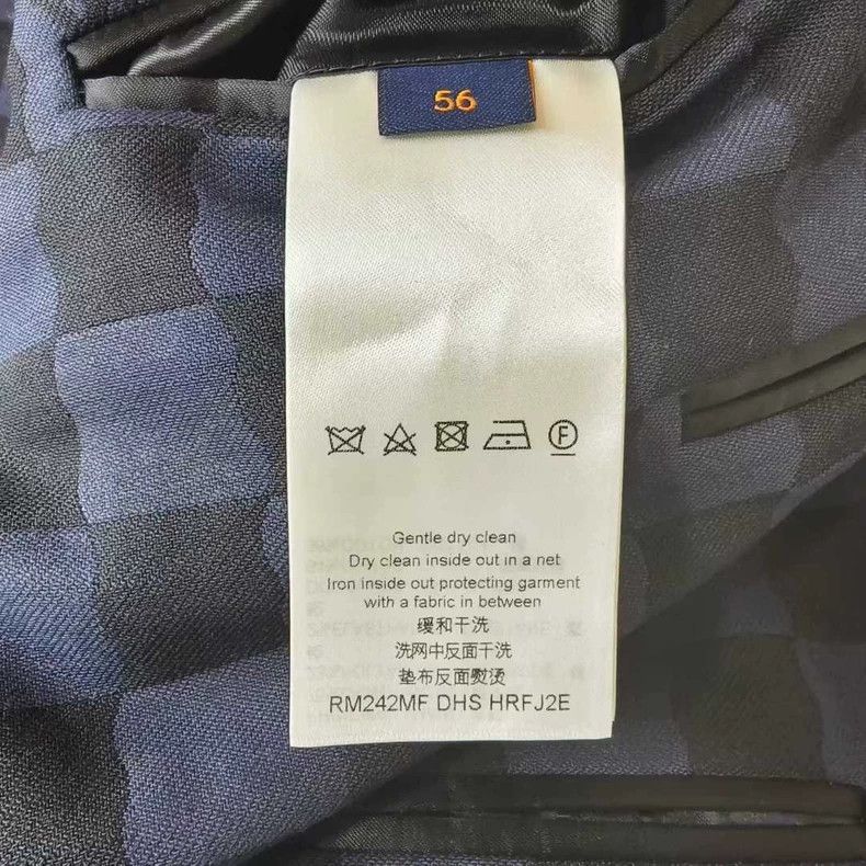Louis Vuitton Louis Vuitton Checkerboard single-breasted blazer jacket Size US XL / EU 56 / 4 - 4 Thumbnail