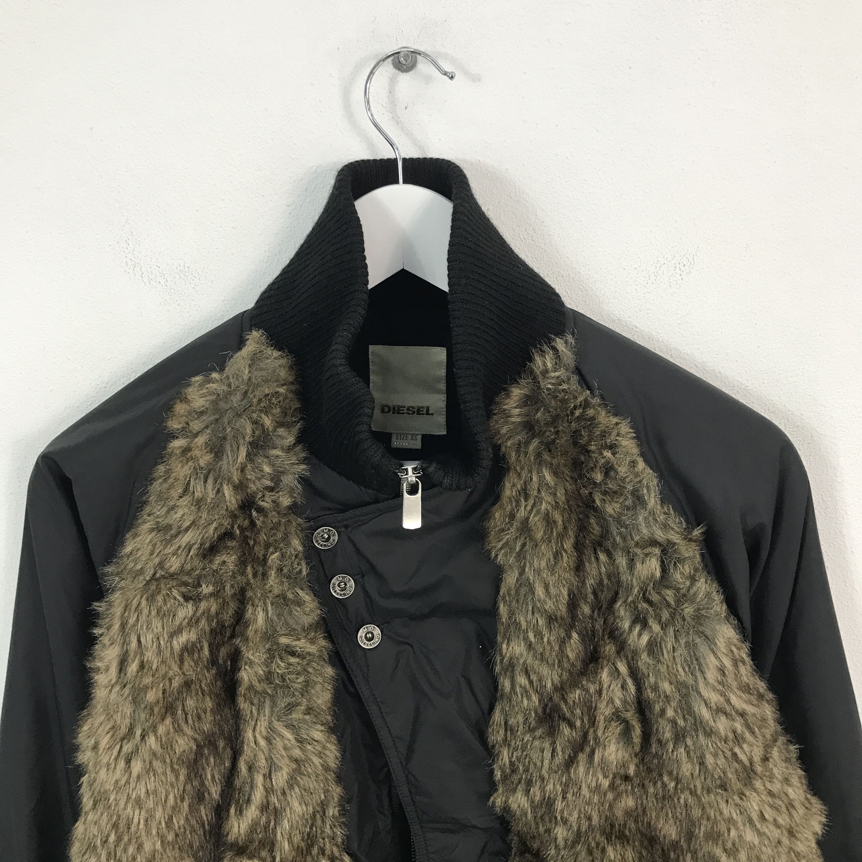 Diesel × Vintage Diesel fur design jacket rare jacket Size US XS / EU 42 / 0 - 2 Thumbnail