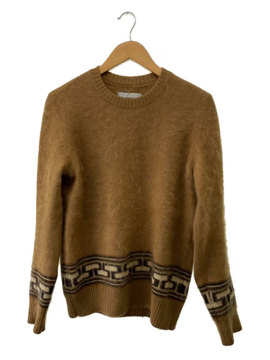 Angora Wool Pattern Knit Sweater