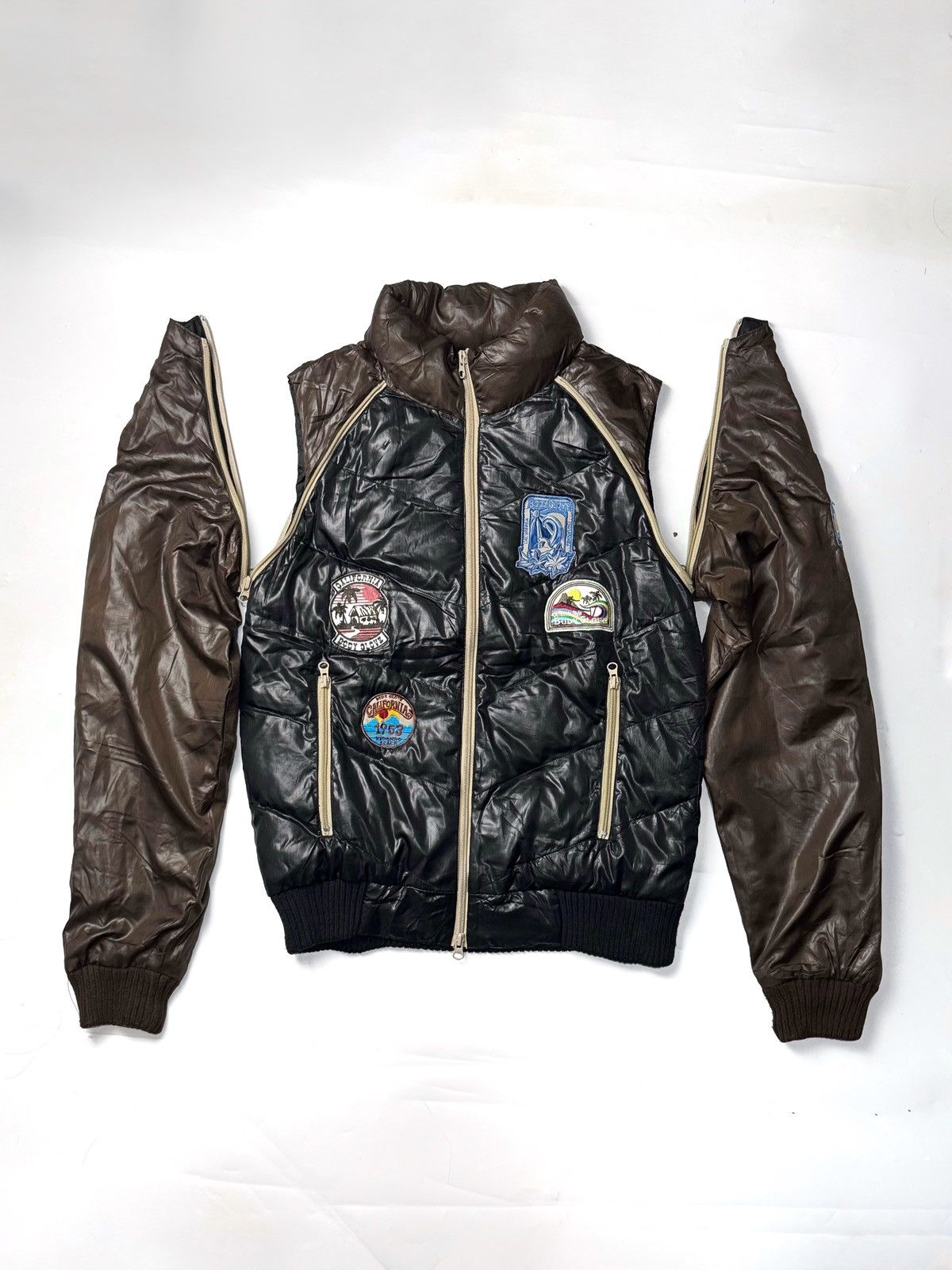 14th Addiction Archived Puffer Jacket Body Glove 2000s Styled Size US M / EU 48-50 / 2 - 2 Thumbnail
