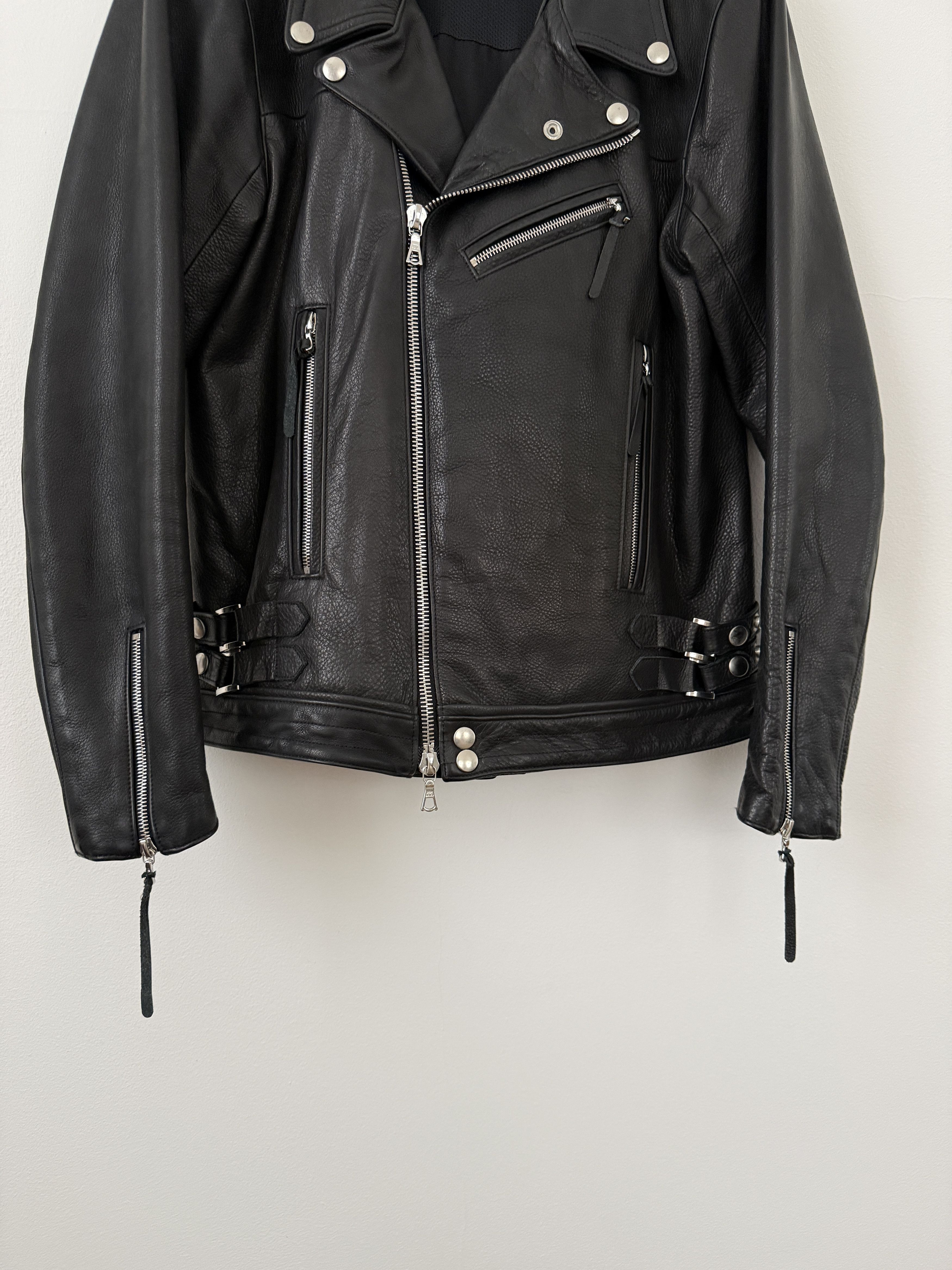 John Elliott Leather Moto Jacket Size US L / EU 52-54 / 3 - 7 Thumbnail