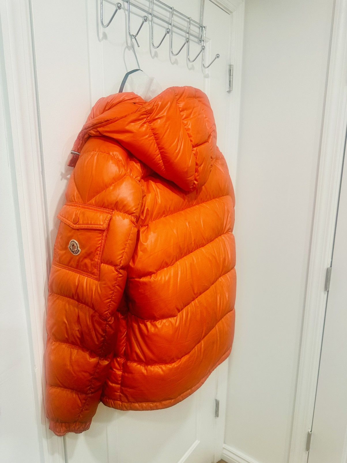 Moncler Moncler Orange Maya Bubble Jacket Size US XL / EU 56 / 4 - 8 Thumbnail
