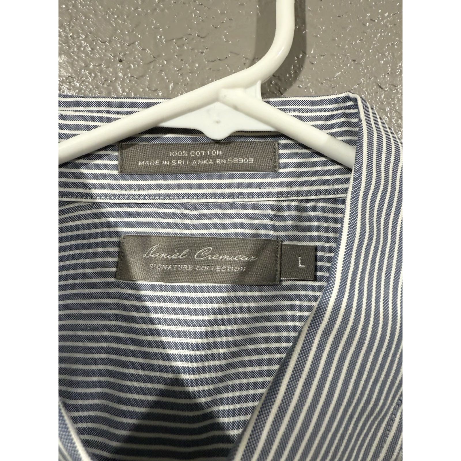 Cremieux Daniel Cremieux Shirt Mens L Blue Plaid Signature Collection Button Short Sleeve Size US L / EU 52-54 / 3 - 7 Thumbnail