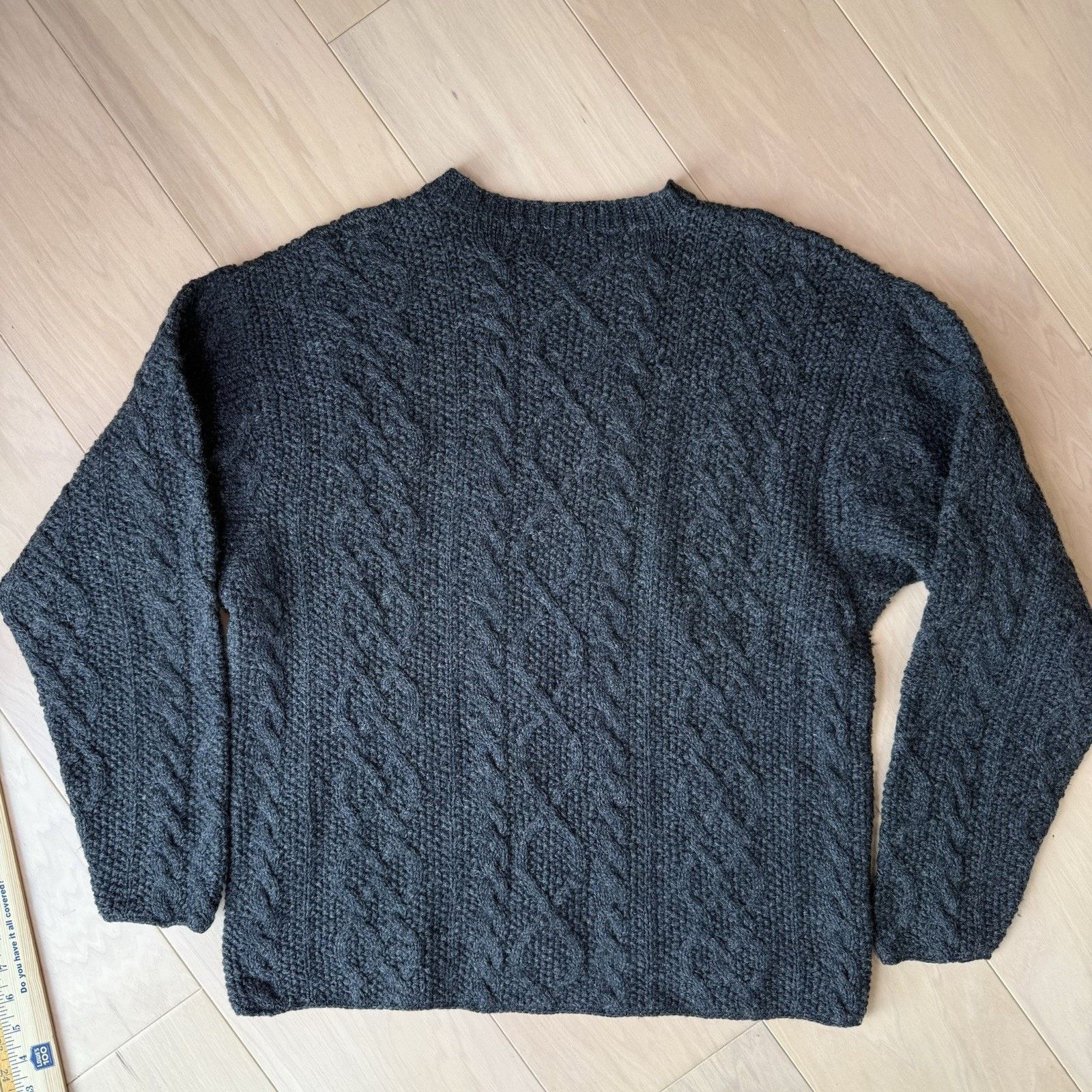 J.Crew Vintage J Crew Cable Knit Sweater S Gray Oarsman Wool Size US S / EU 44-46 / 1 - 8 Thumbnail