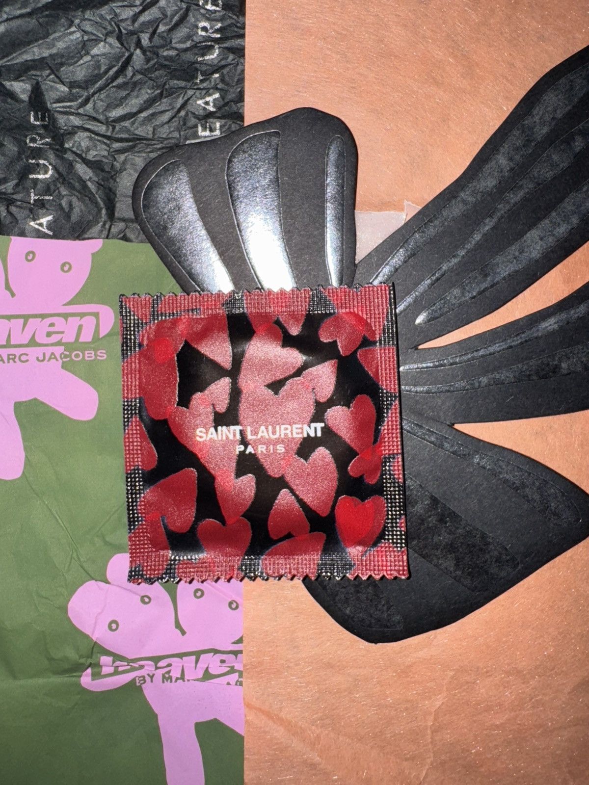 Yves Saint Laurent Saint Laurent “valentines day” rare condom Size ONE SIZE - 1 Thumbnail