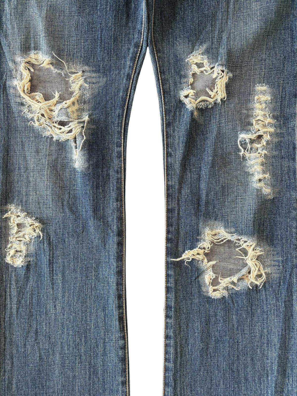 If Six Was Nine Vintage Japanese Brand Ripped Distressed Flare Jeans Size US 33 - 4 Thumbnail