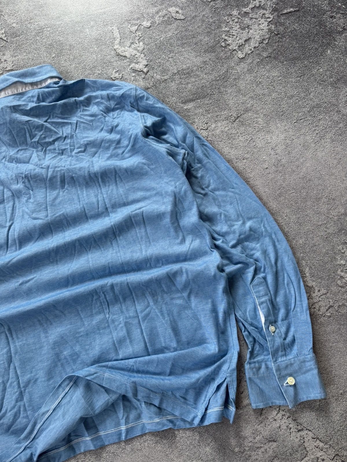 Designer × Gran Sasso Gran Sasso 56 shirt button up polo long sleeve jumper Size US XL / EU 56 / 4 - 15 Thumbnail