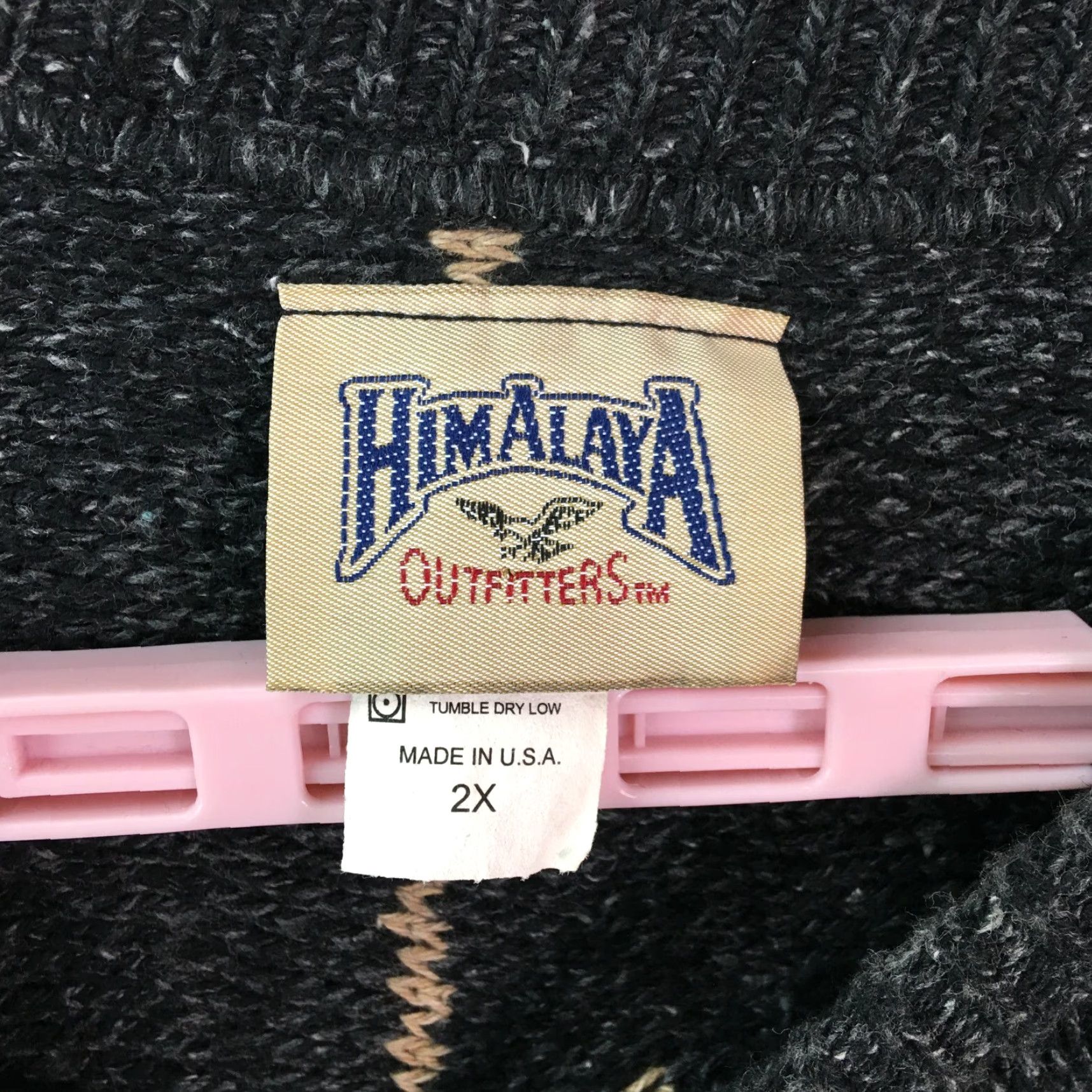 Chimala Himalaya Mens Sweater Shirt Pullover Knitted Gray Striped Winter 2X Crew Neck Casual Vintage? Size US XXL / EU 58 / 5 - 4 Thumbnail