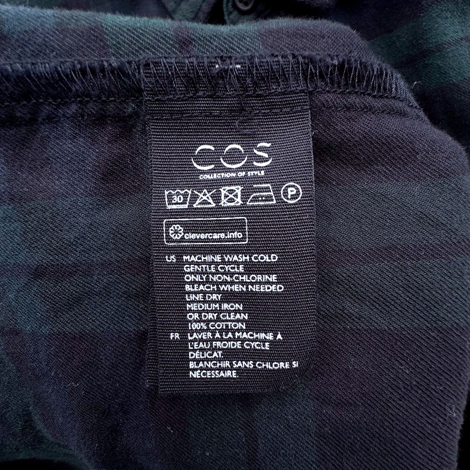 Cos Flannel Shirt, Black Watch Tartan Size US M / EU 48-50 / 2 - 5 Thumbnail