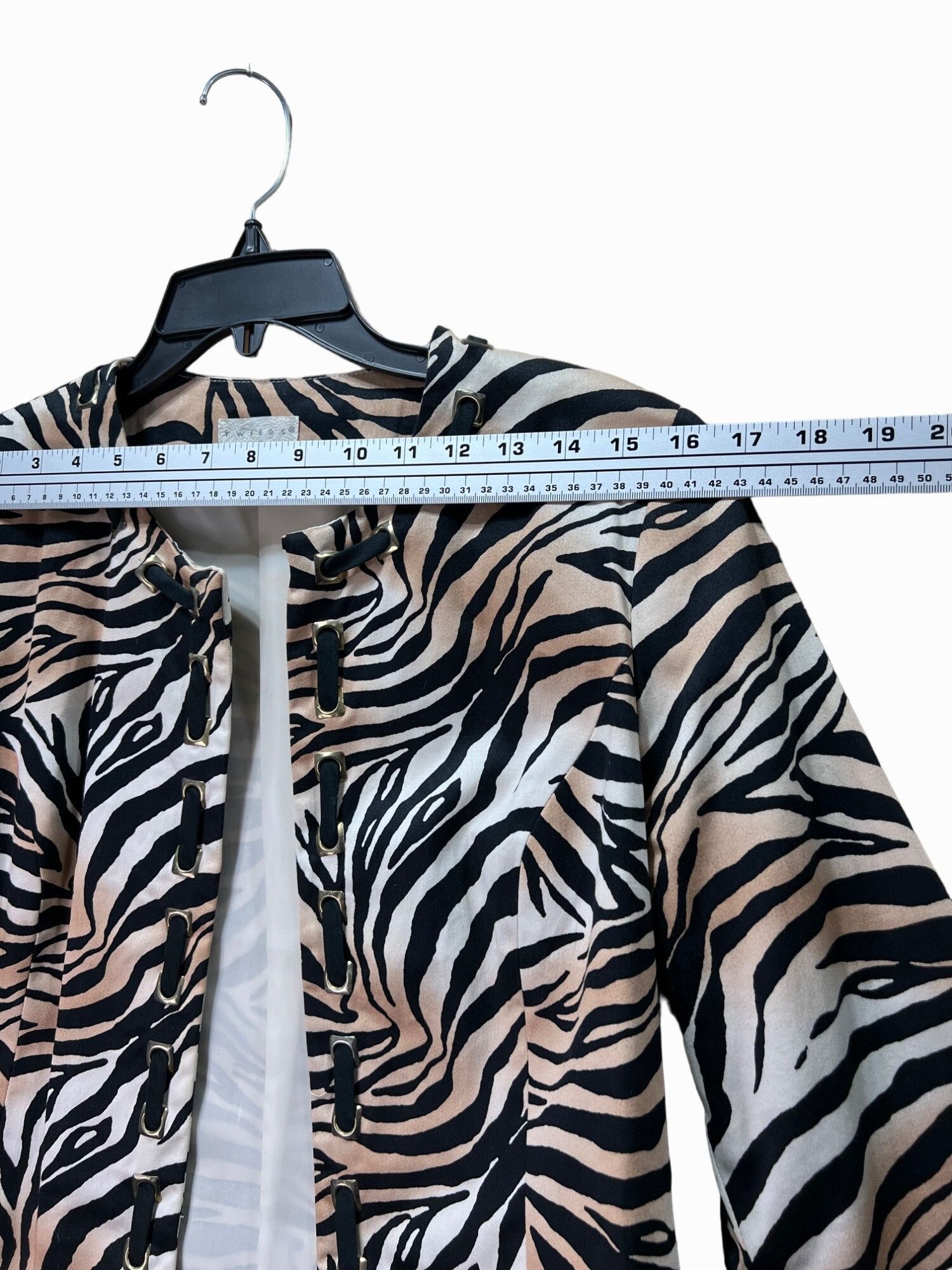 Other Tweeds - Leopard Print Women's Blazer - Medium Size M / US 6-8 / IT 42-44 - 3 Thumbnail