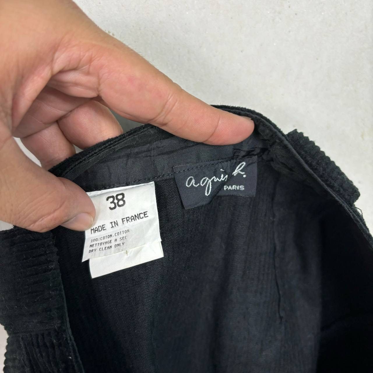 agnes b. Agnes B. France Corduroy Black Skirt Size 28" / US 6 / IT 42 - 5 Thumbnail