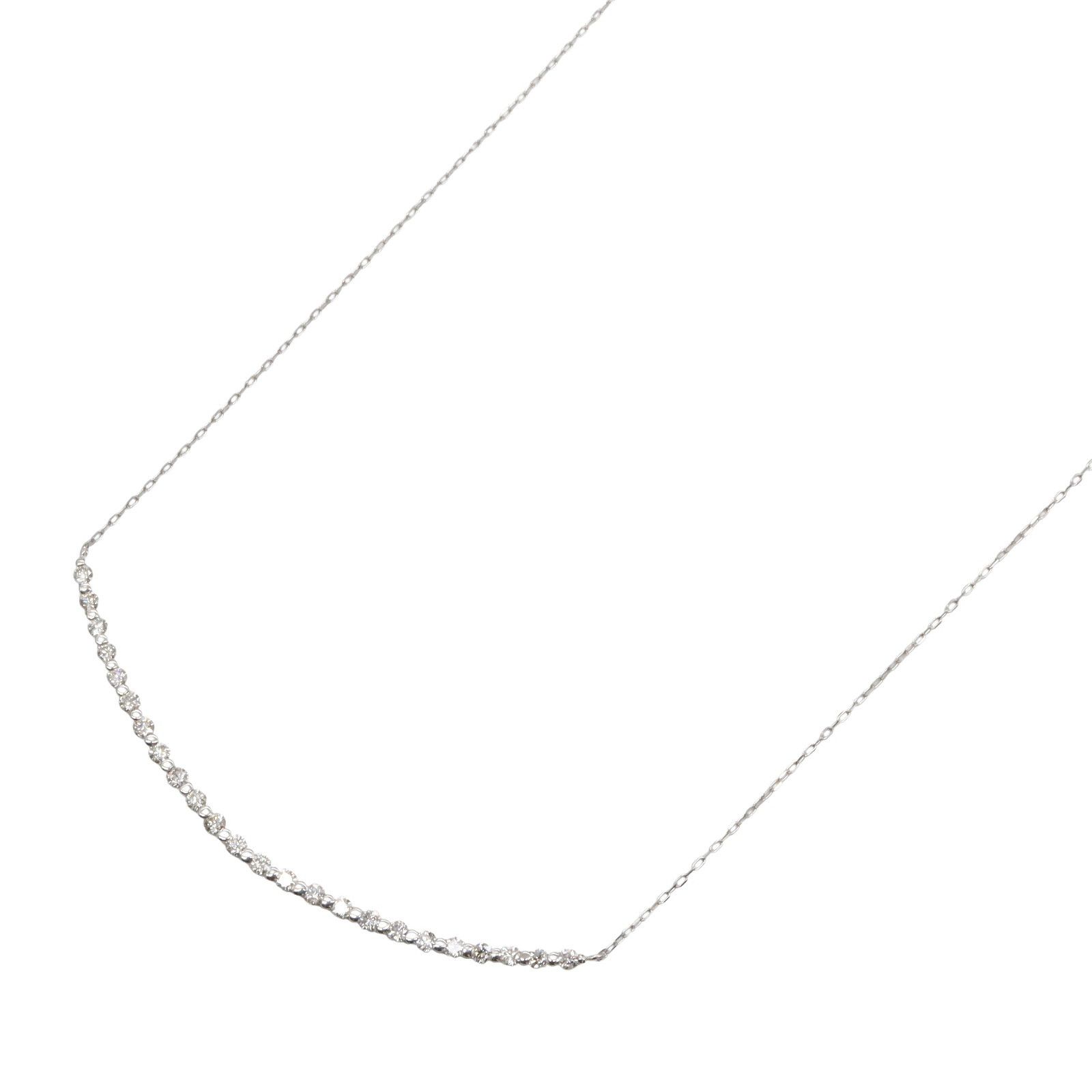 Luxuness Jewelry Diamond Platinum Necklace Metal Necklace in Silver, Women's