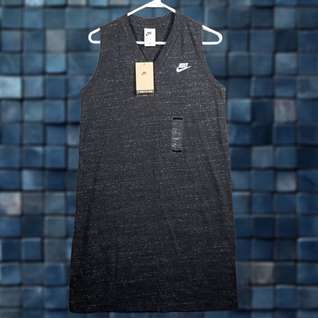 Nike Nike Sportswear Dri-Fit Women’s Tennis Dress Shirt Dress Small Heathered Gray Size S / US 4 / IT 40 - 1 Thumbnail